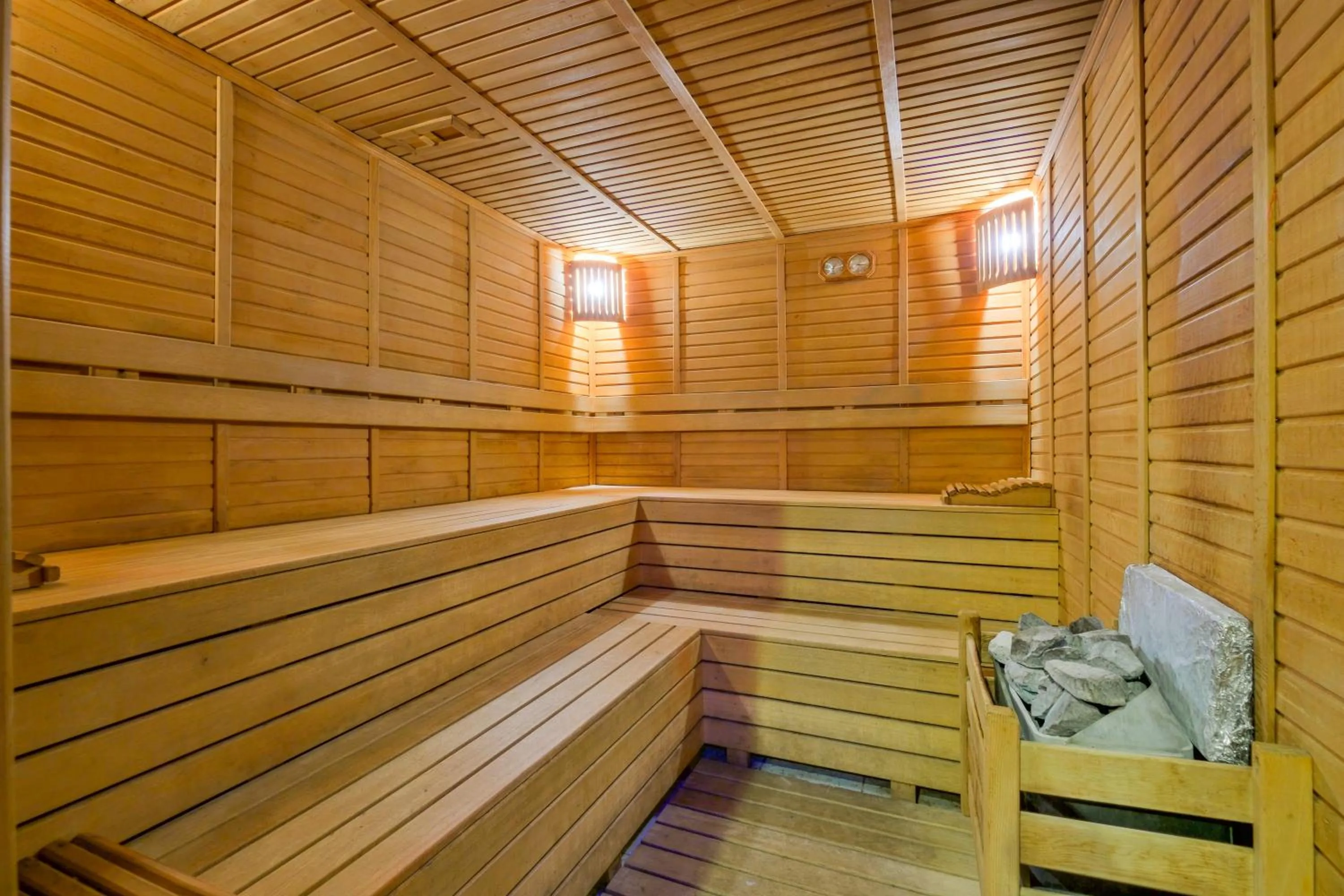 Sauna in Ocean Blue High Class Hotel & SPA