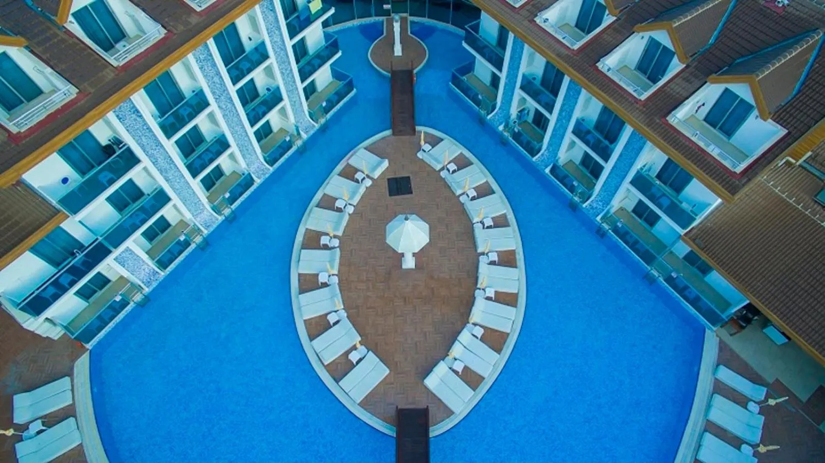 Pool view in Ocean Blue High Class Hotel & SPA