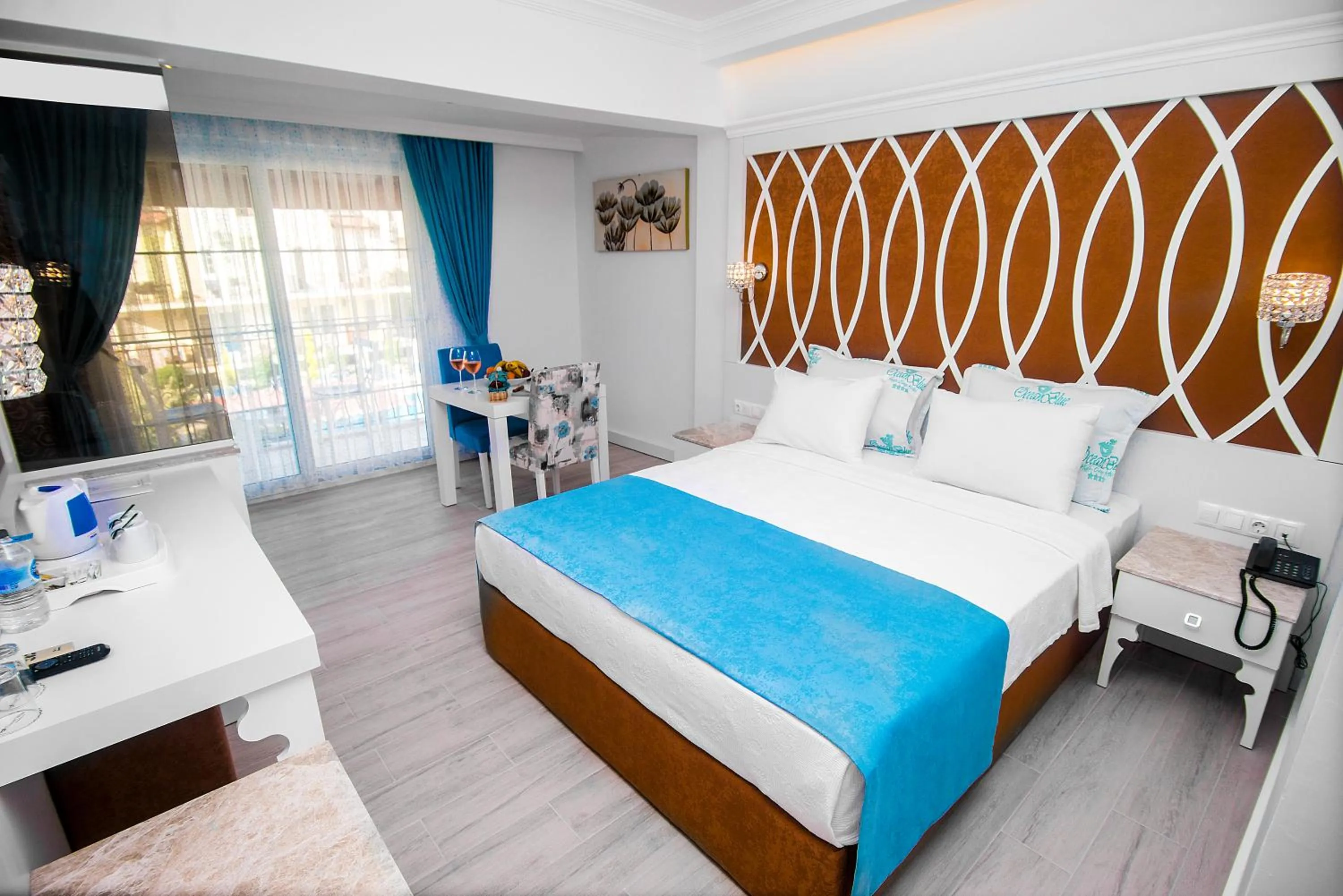 Bedroom, Bed in Ocean Blue High Class Hotel & SPA