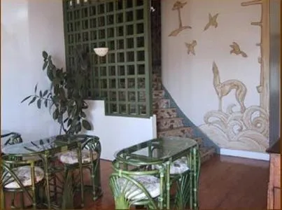 Patio, Bed in Hôtel du Sablar