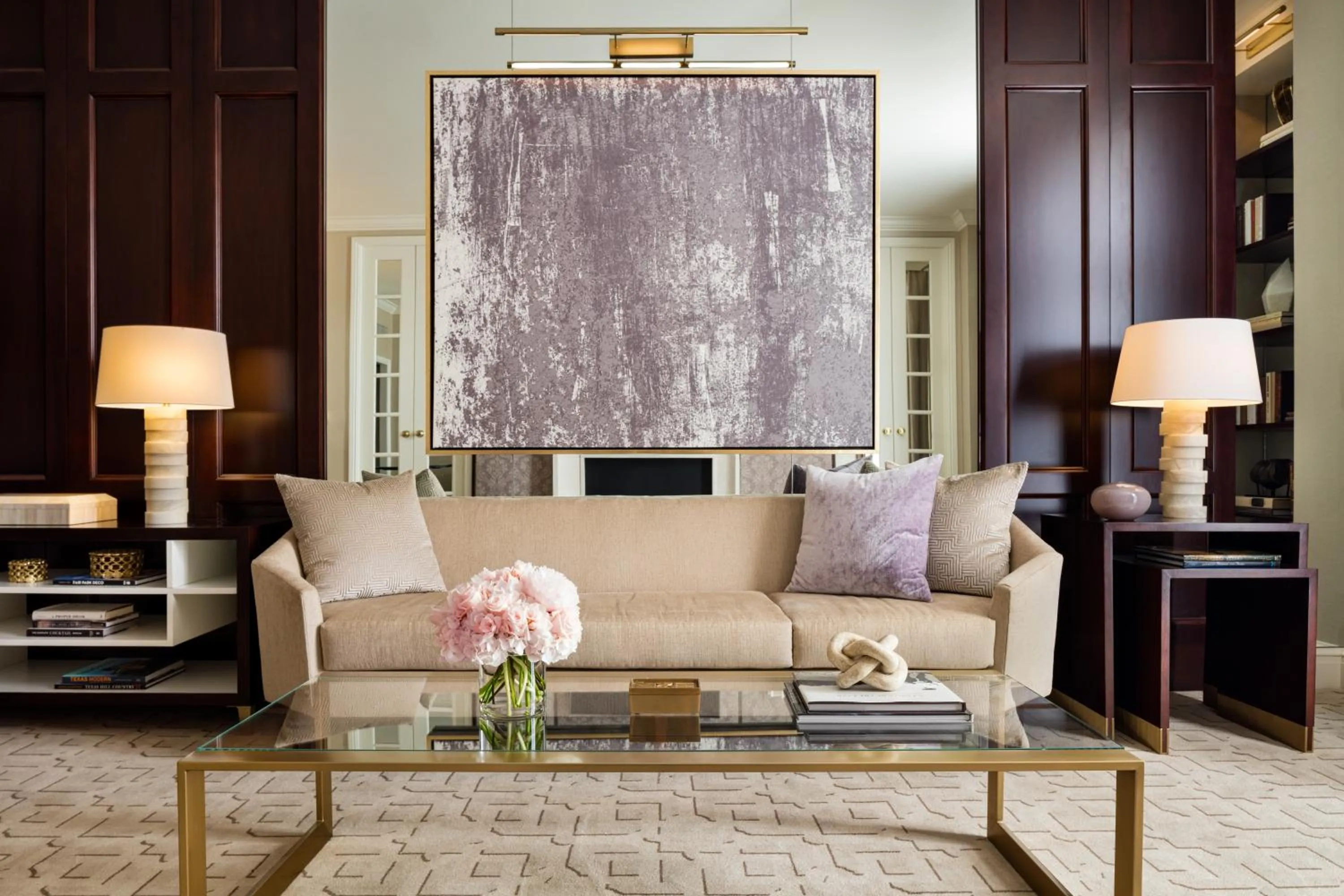 Living room in Rosewood Mansion on Turtle Creek