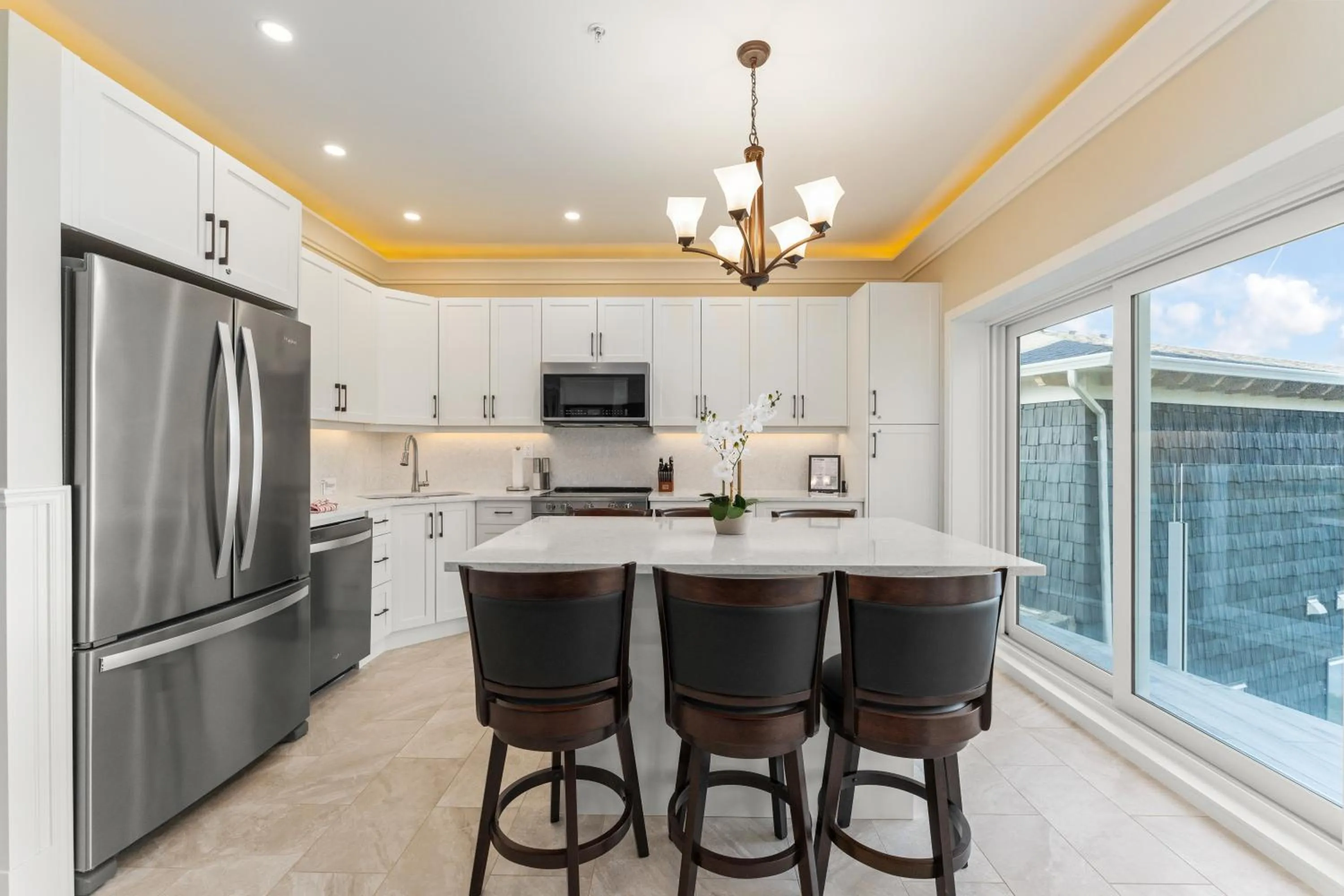kitchen in SookePoint Ocean Cottage Resort