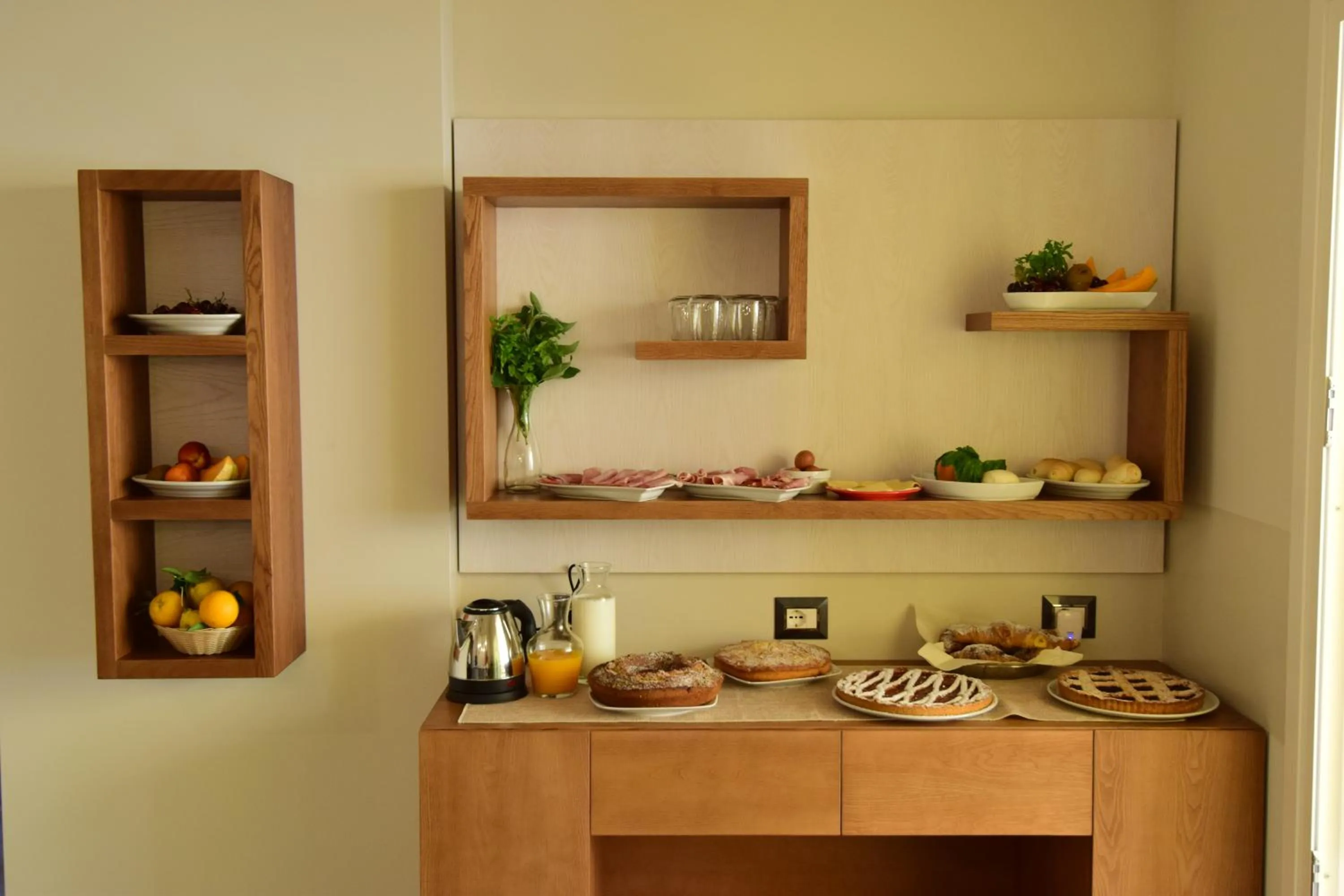 Buffet breakfast in B&B Maestrale