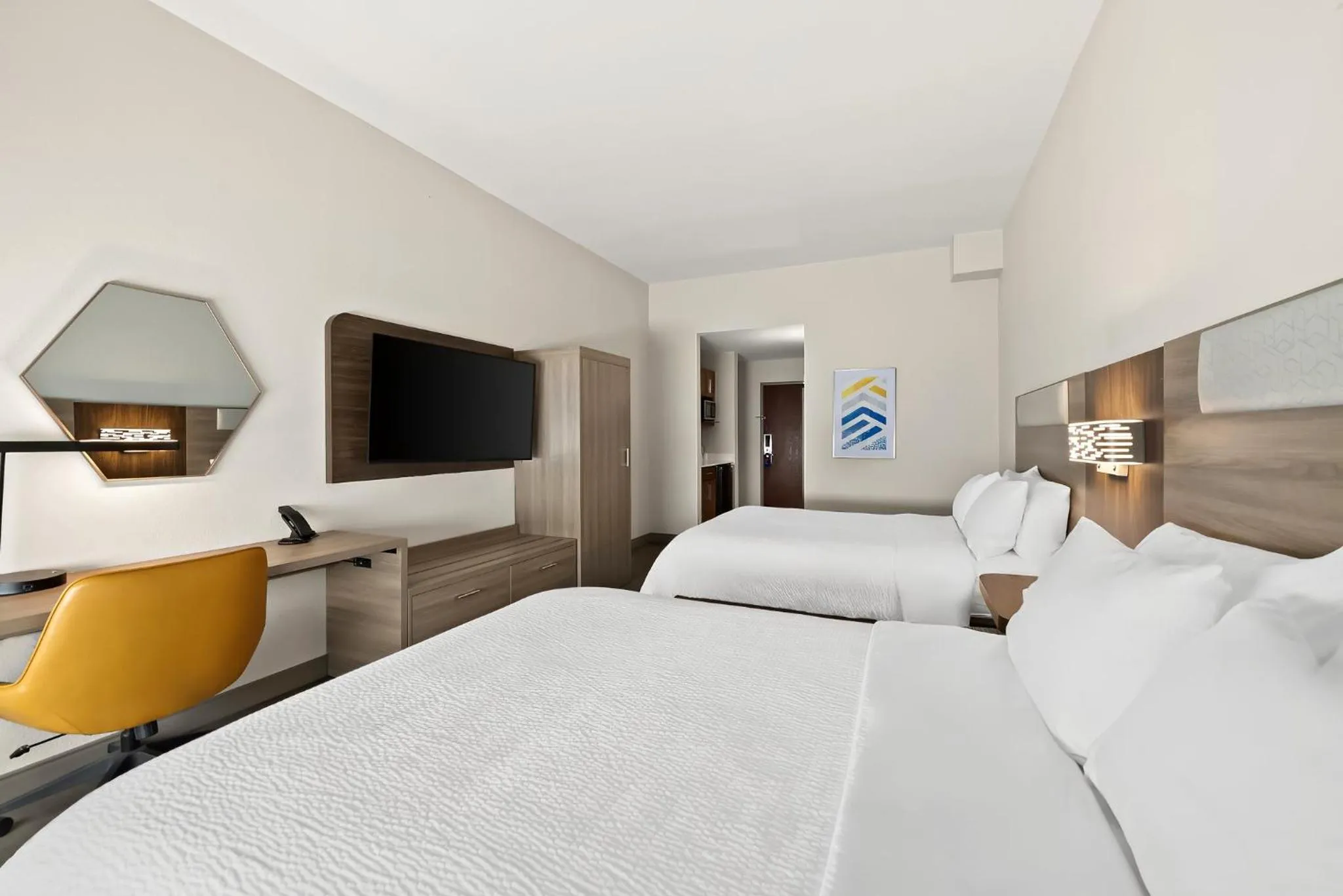 Photo of the whole room, Bed in Holiday Inn Express & Suites Raleigh NE - Medical Ctr Area by IHG