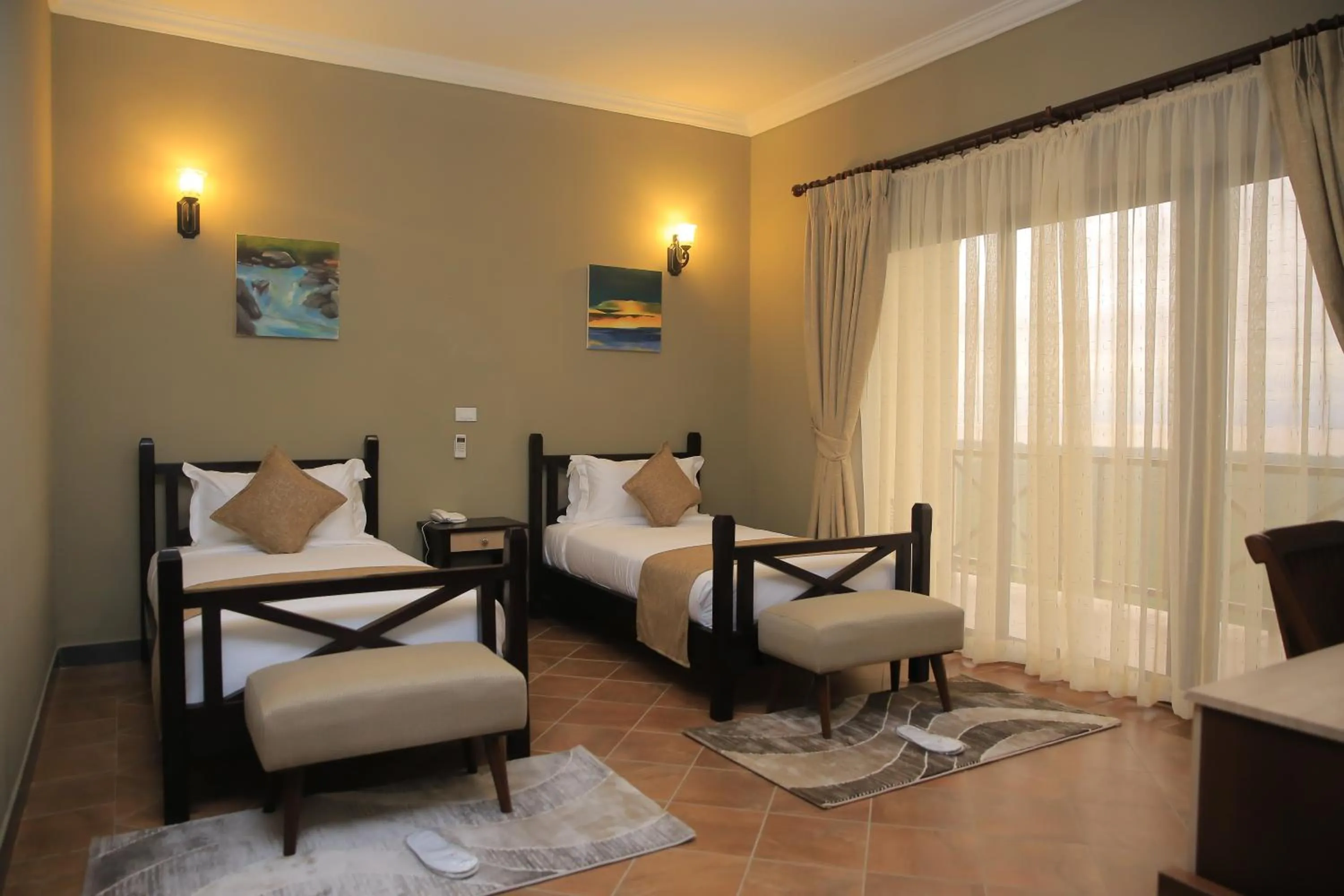 View (from property/room), Bed in Haile Resort Arbaminch