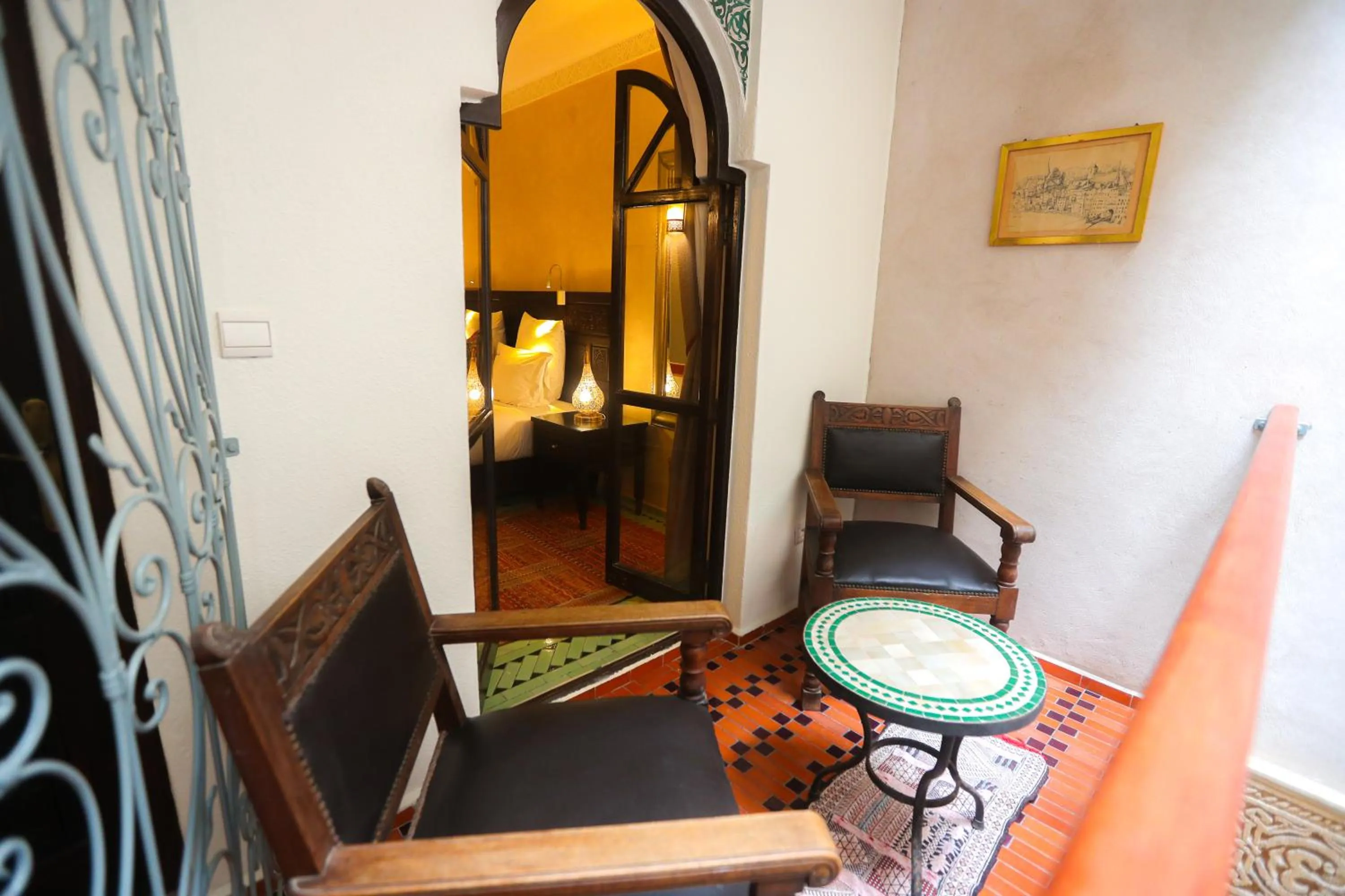 Seating area in Riad Perle D'Eau
