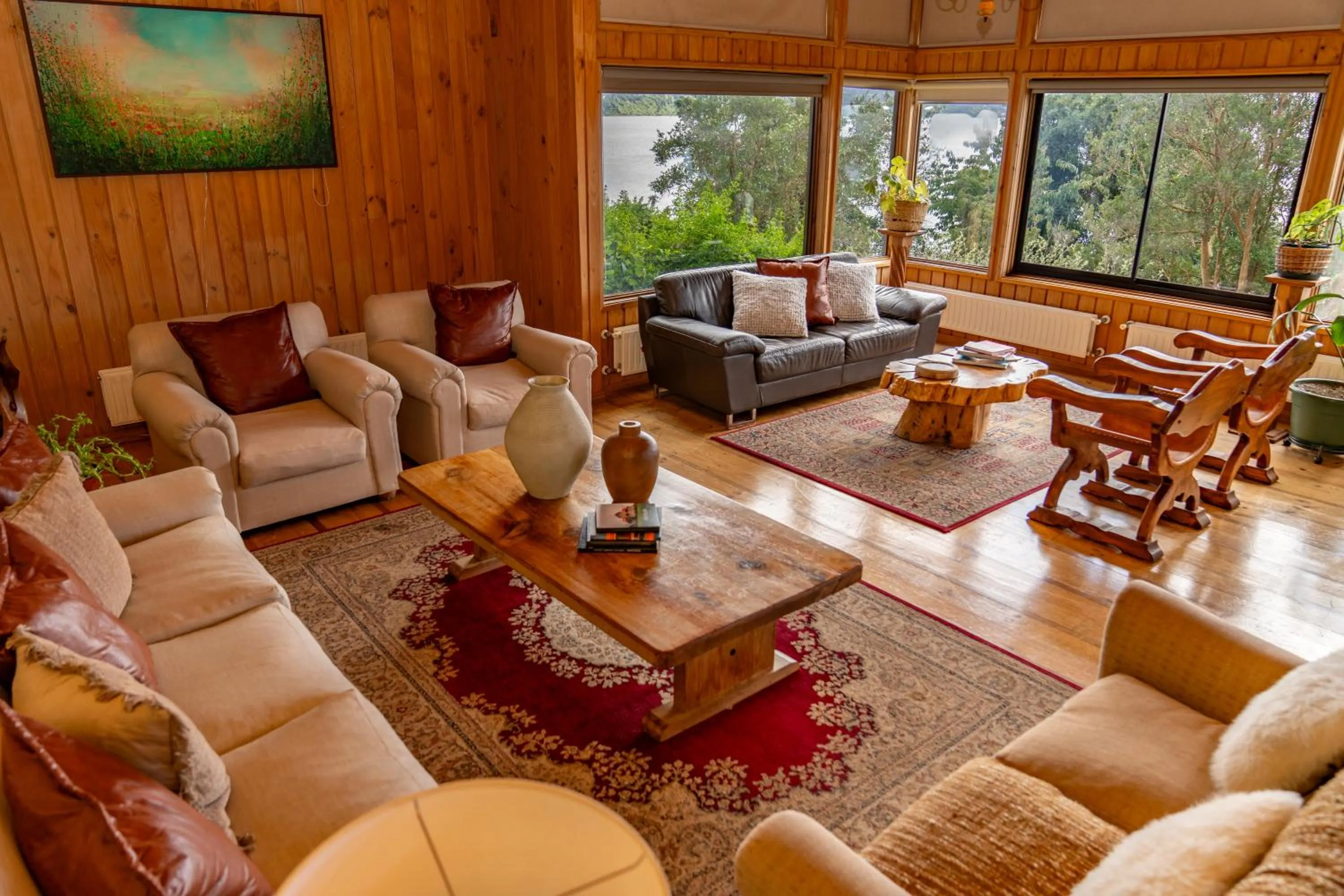 Living room in Hotel Elun, la mejor vista