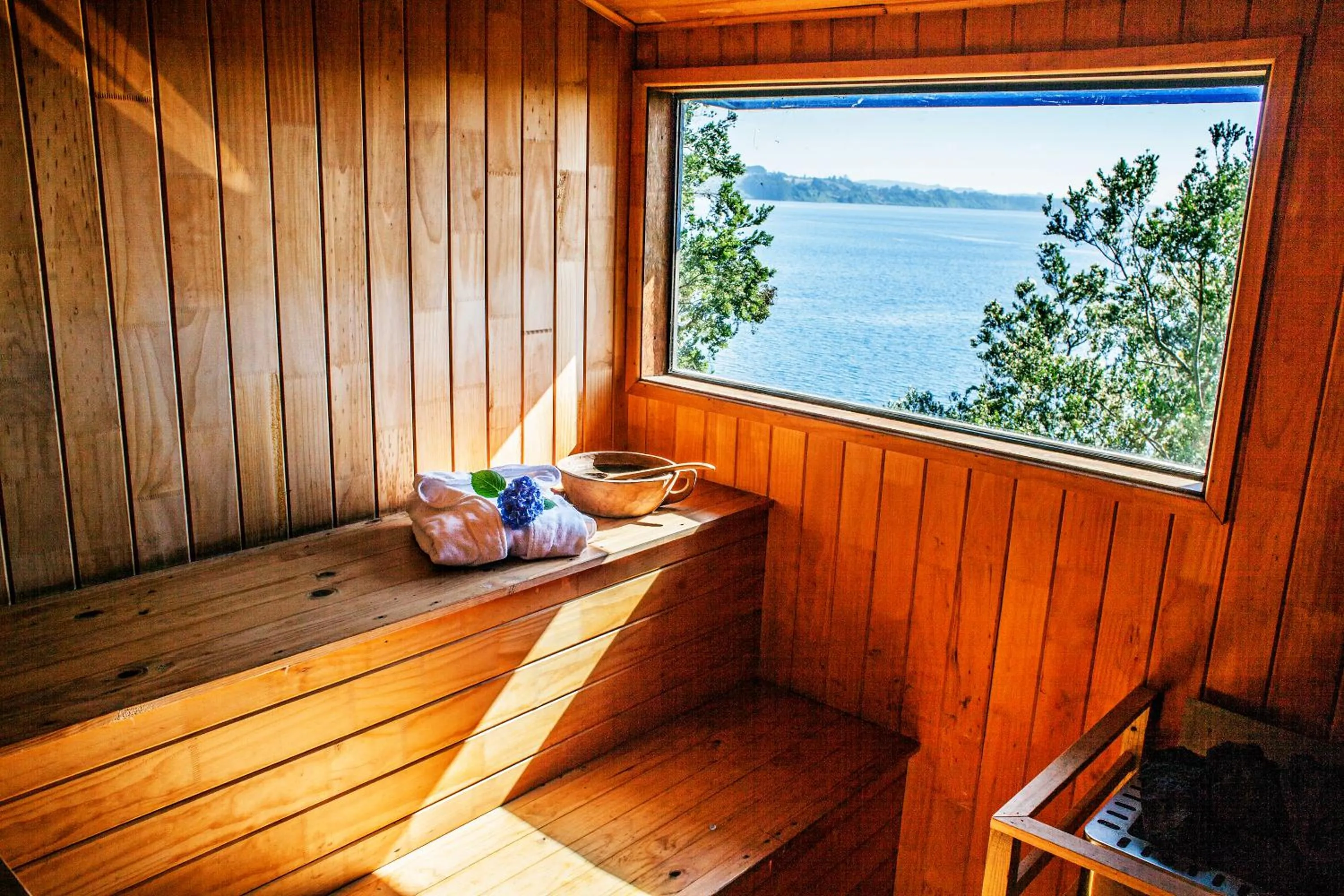 Sauna in Hotel Elun, la mejor vista