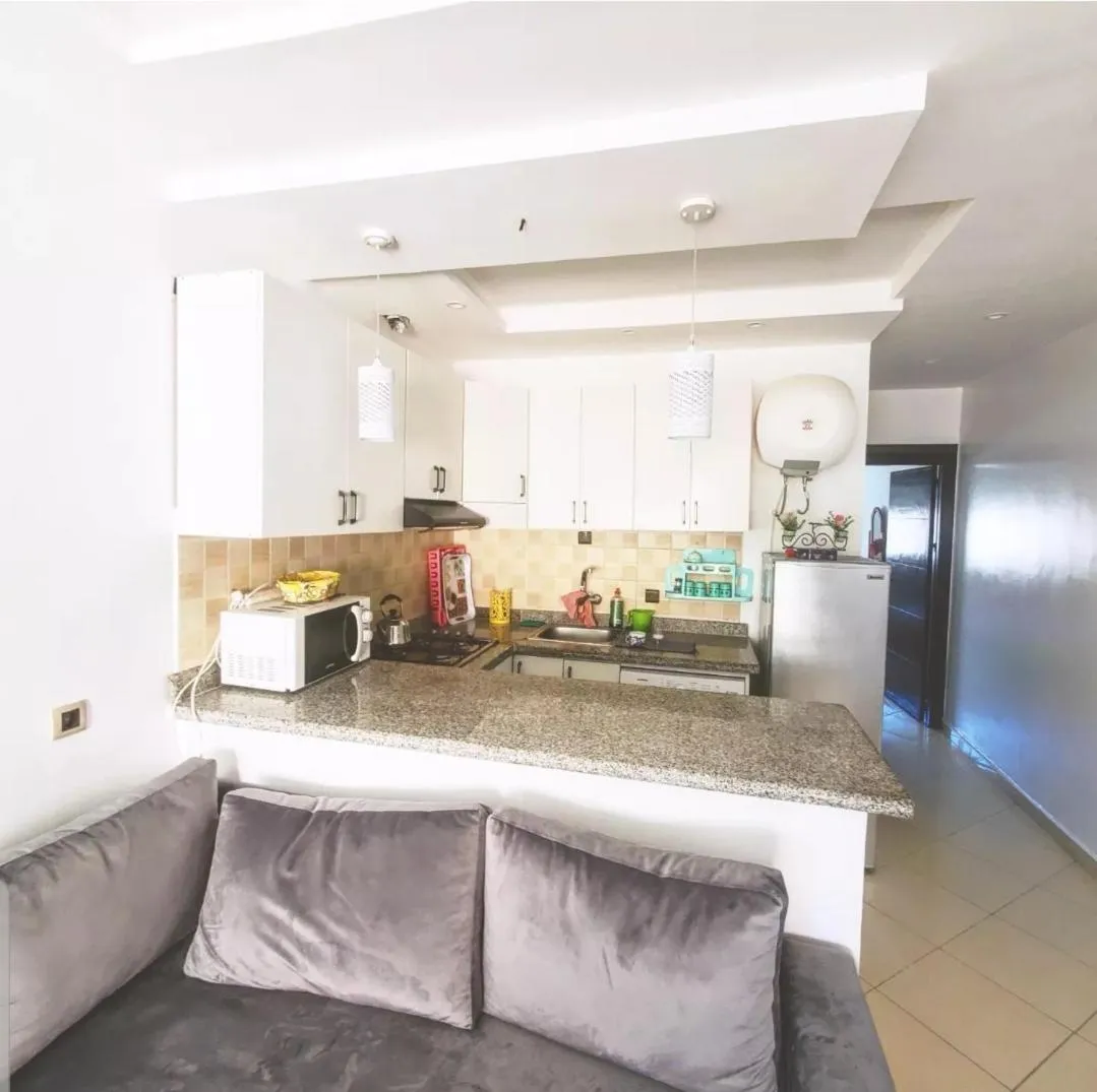 Kitchen or kitchenette in Modern Flat with sea view