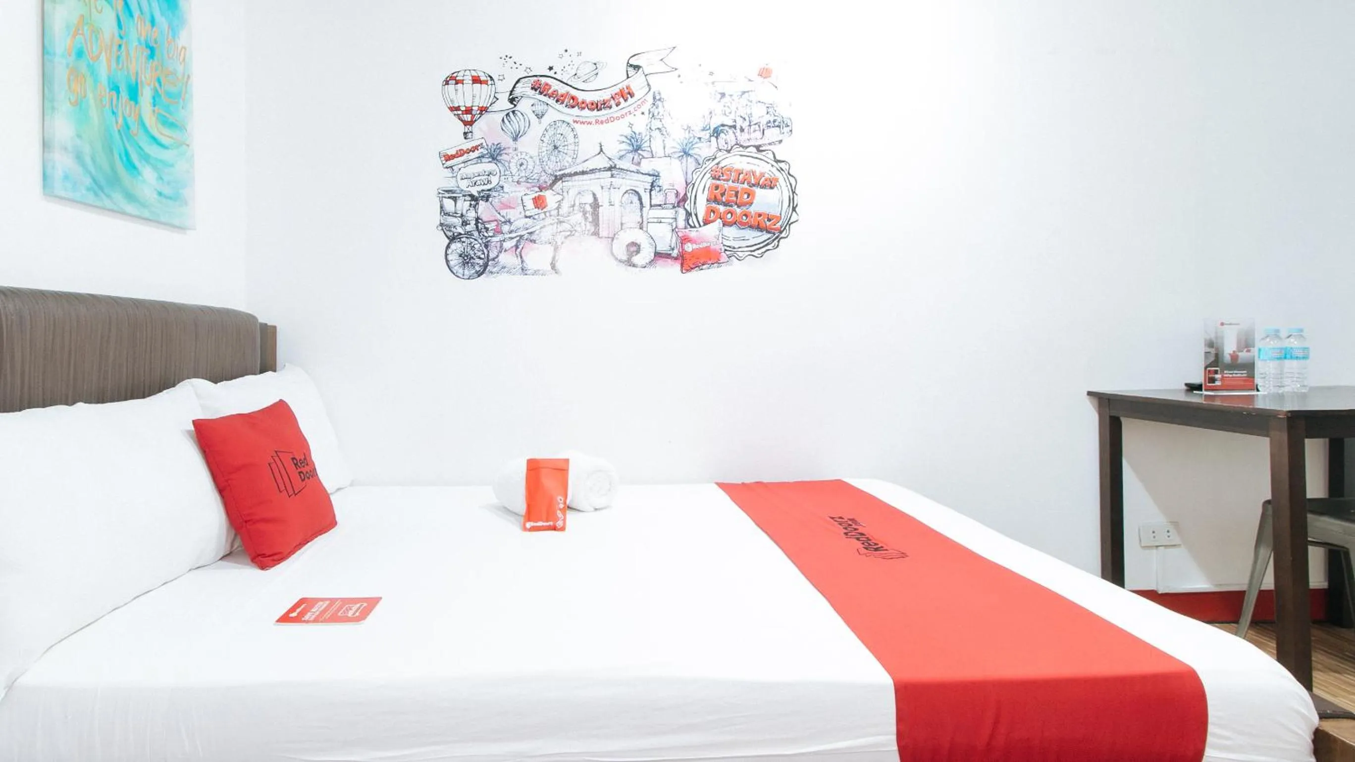 Bed in RedDoorz near Quirino Station Manila