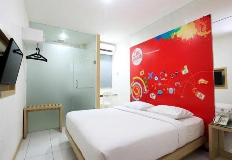 Bed in Citismart Hotel Pekanbaru