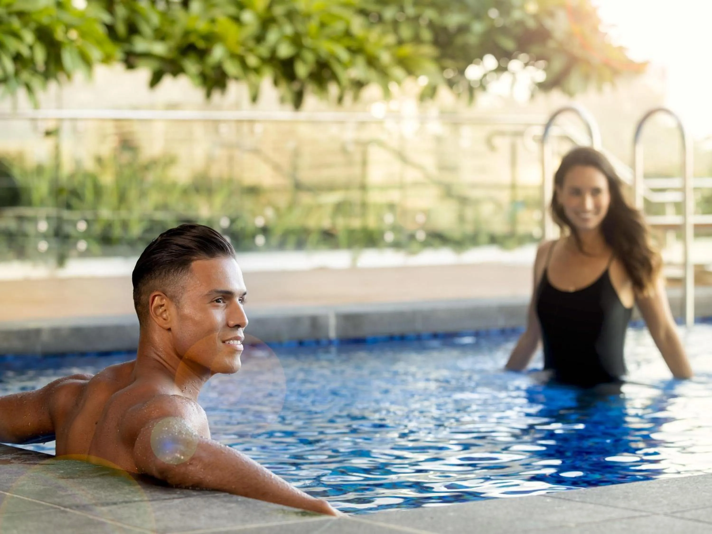 Pool view in Novotel Sydney International Airport