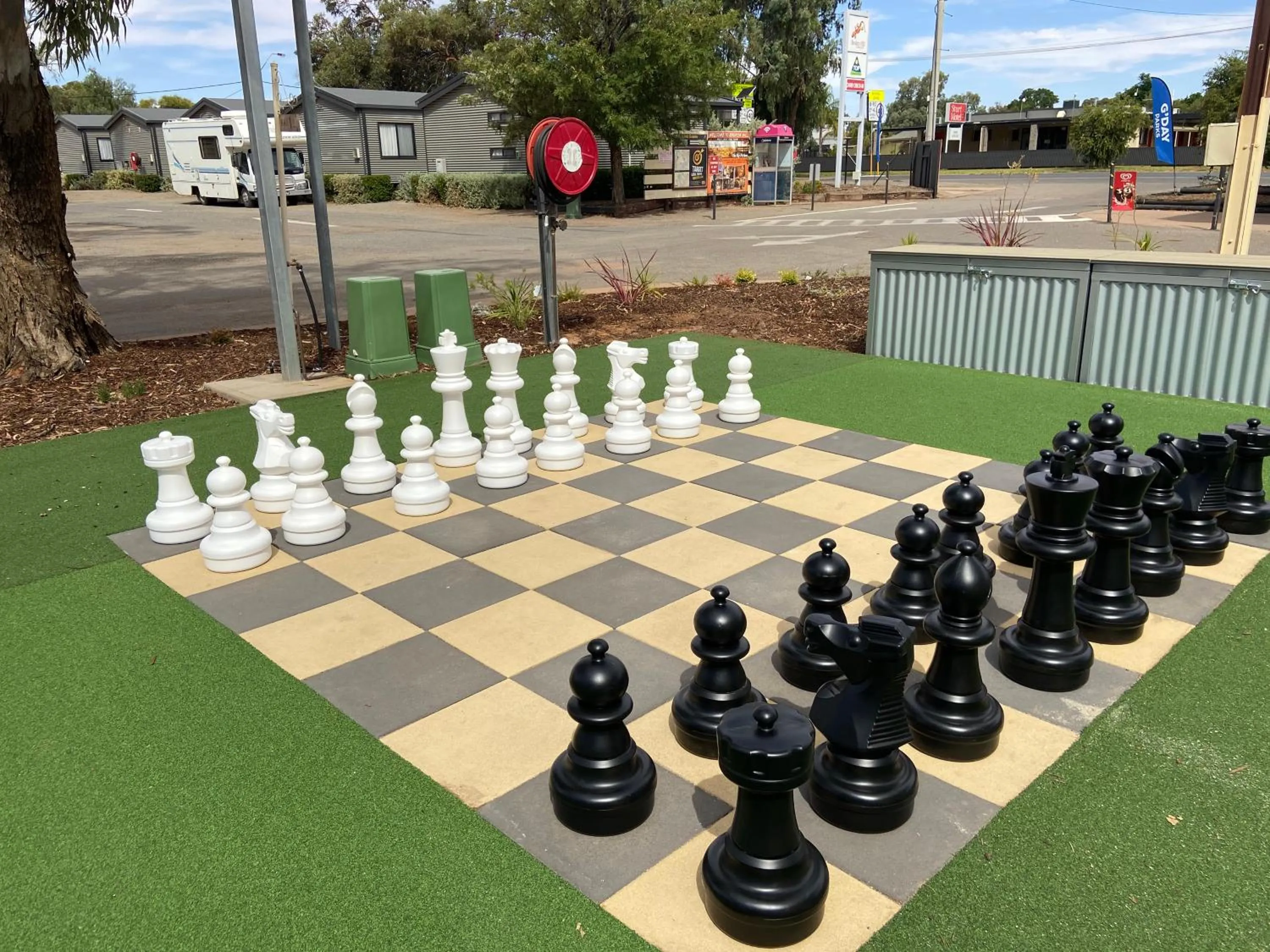 Children play ground in Broken Hill Tourist Park