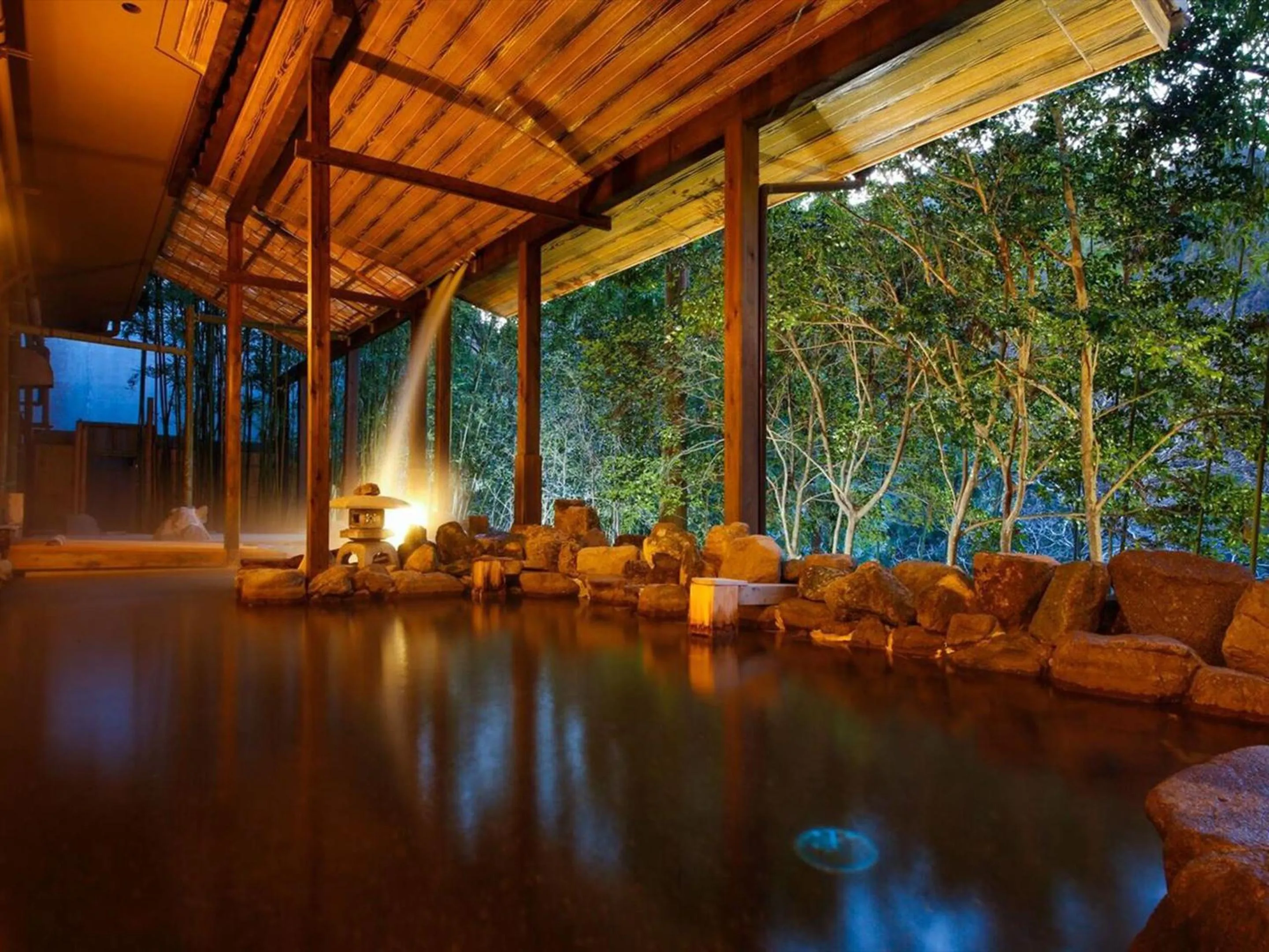 Open Air Bath in Hinotani Onsen Misugi Resort