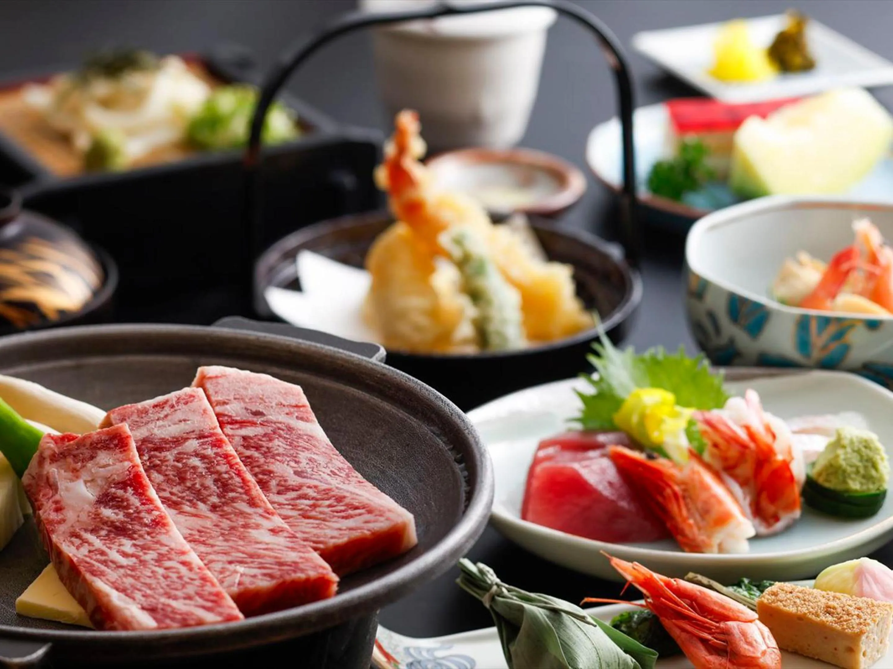Food close-up in Hinotani Onsen Misugi Resort