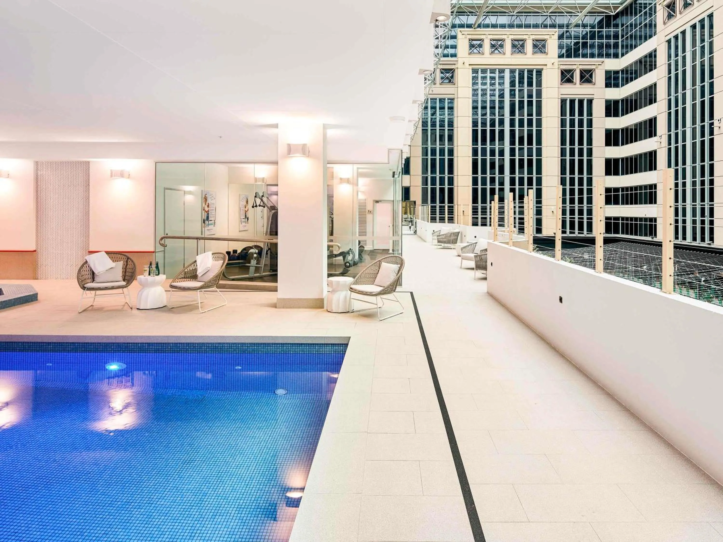 Pool view in Novotel Melbourne On Collins