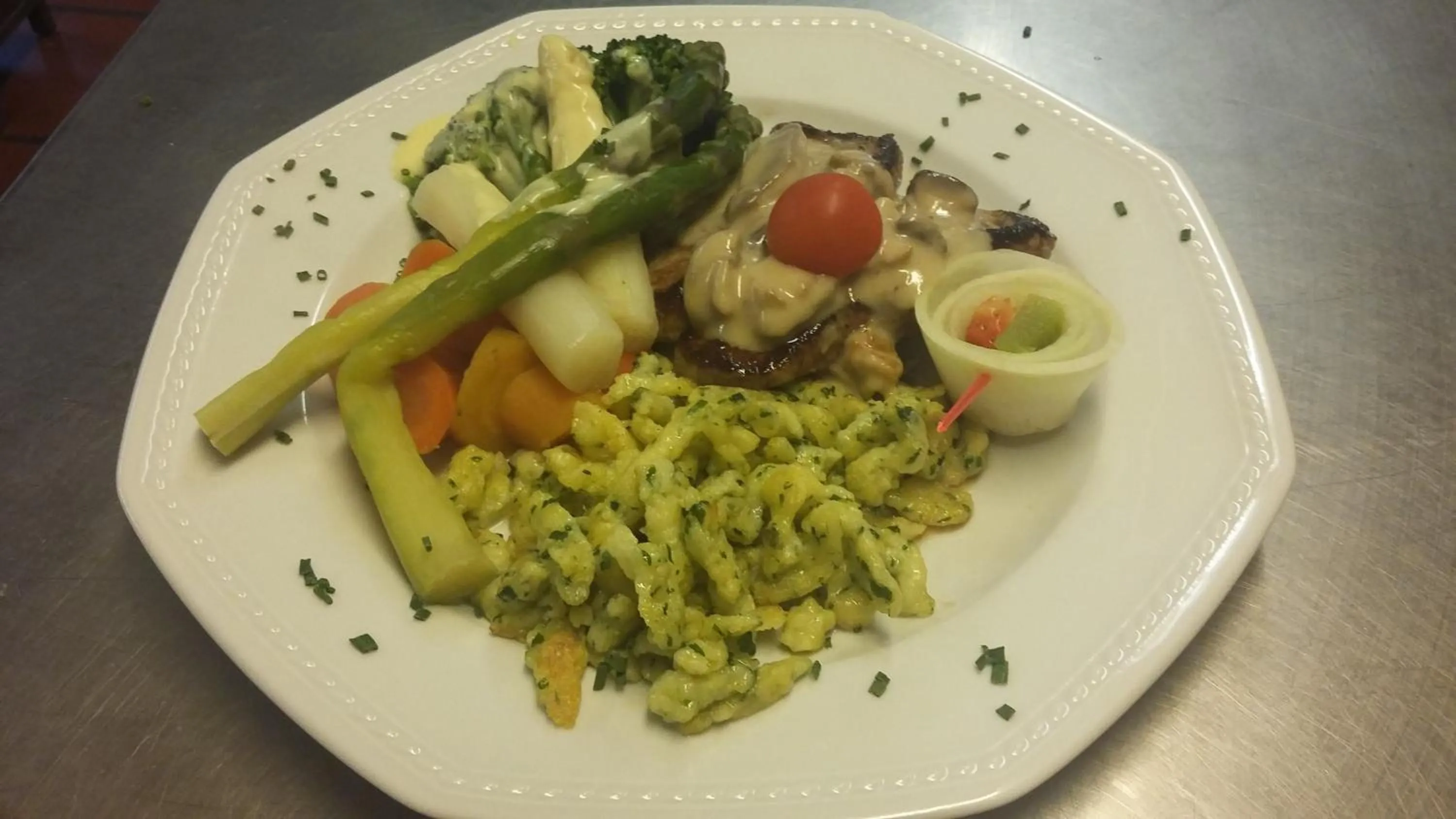 Food close-up in Hotel Restaurant Schönau