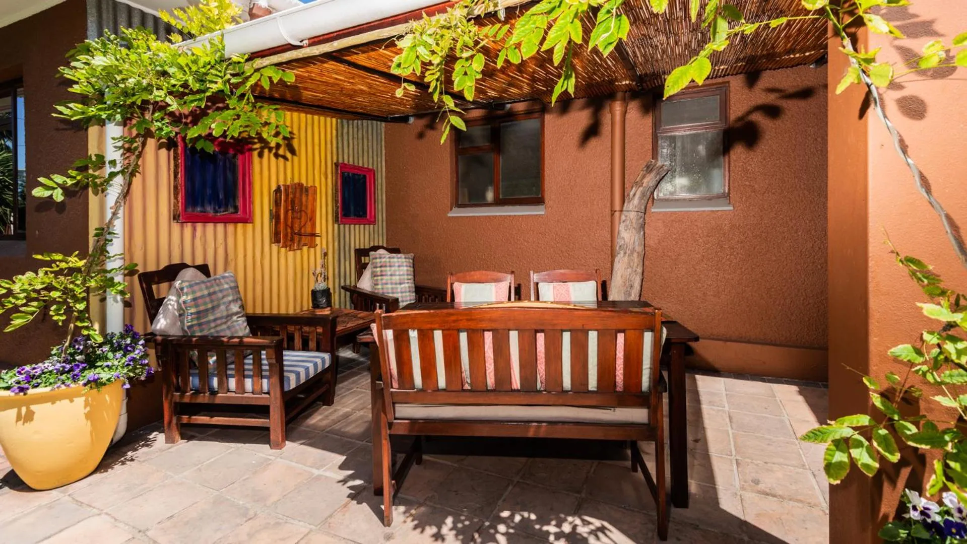 Patio in Brown Jug Guest House