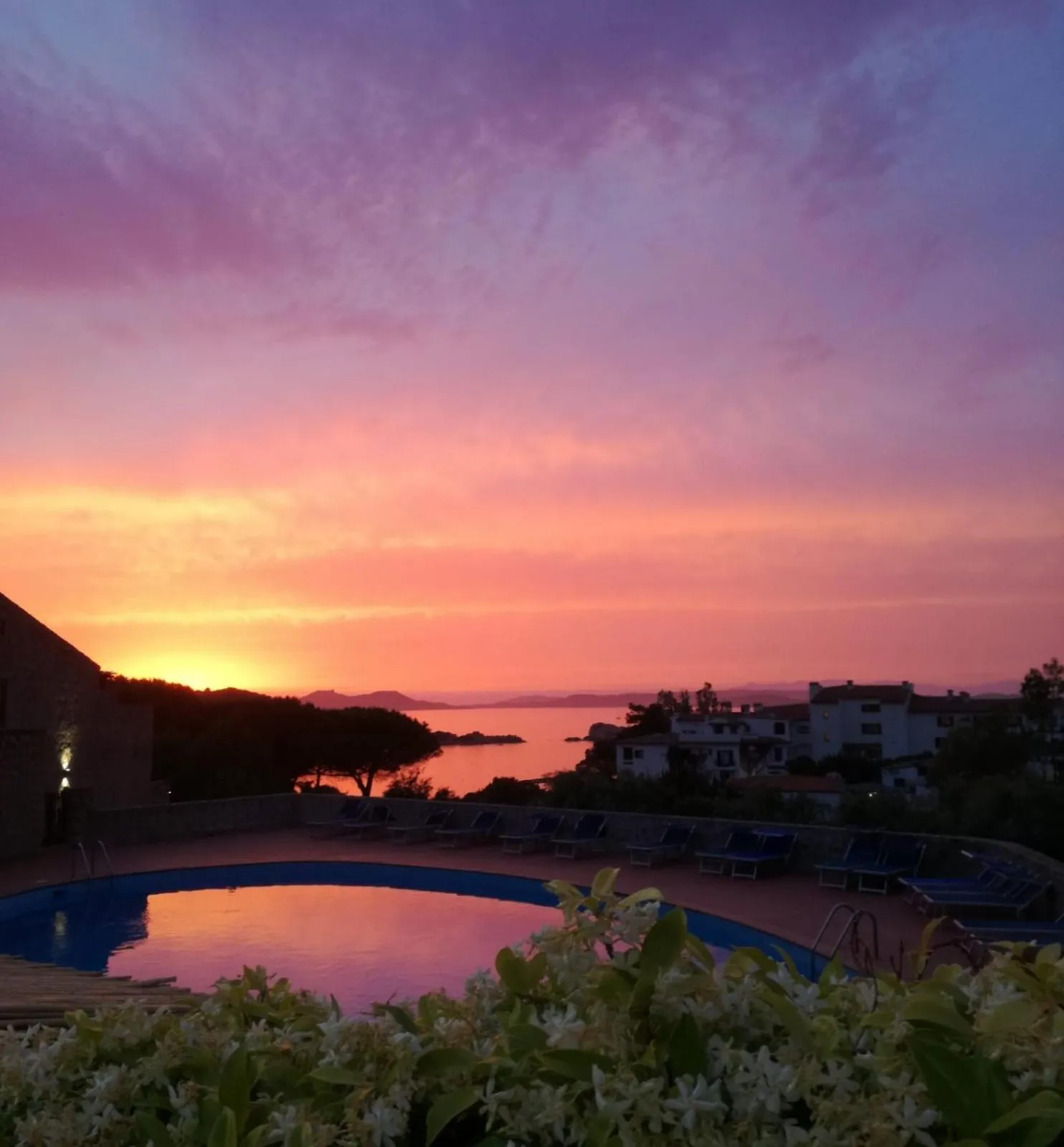 Pool view in Hotel Olimpia
