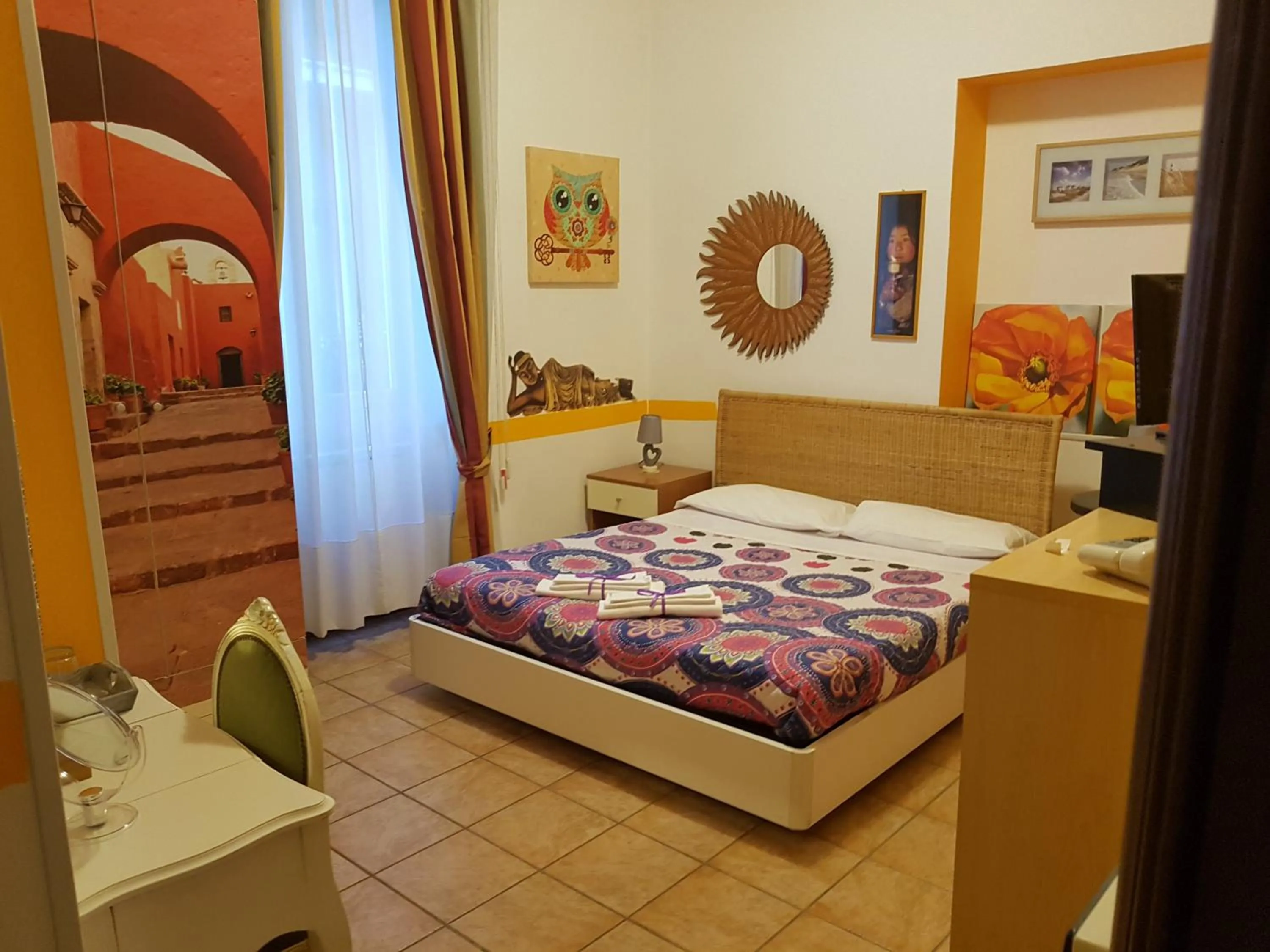 Bed in Hotel San Desiderio