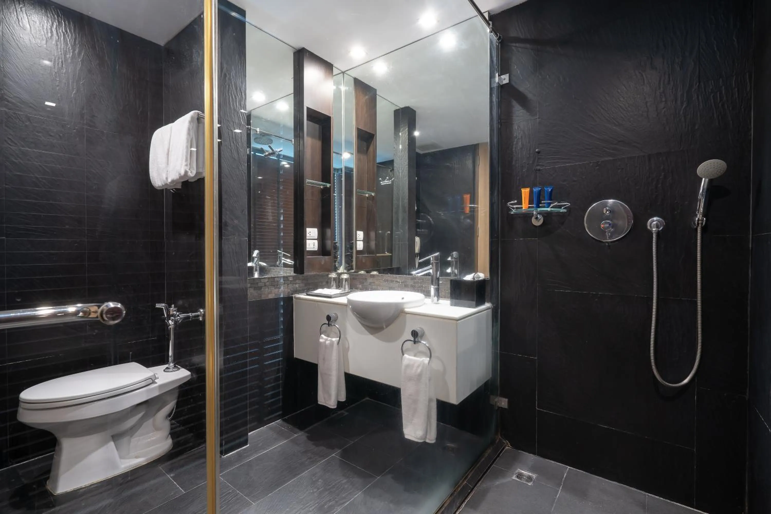 Bathroom in VIC 3 Bangkok Hotel