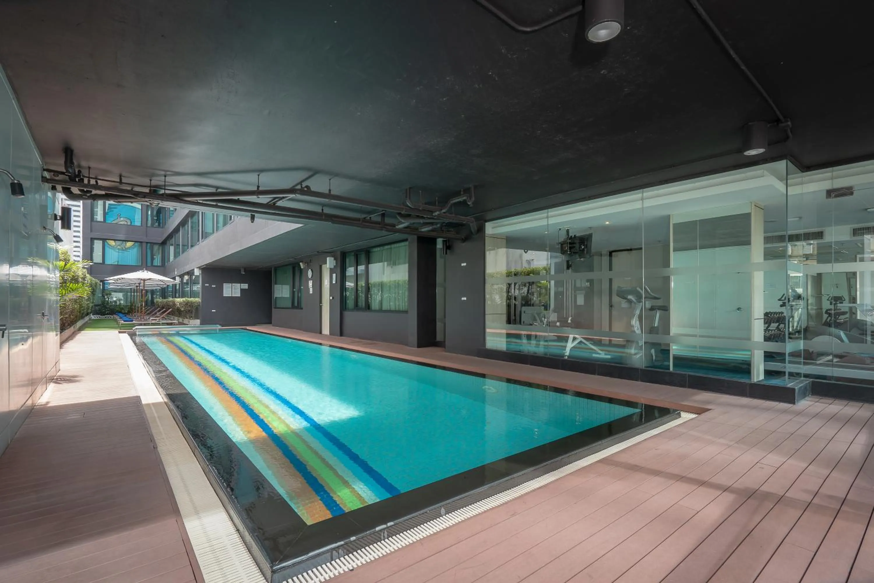 Pool view in VIC 3 Bangkok Hotel