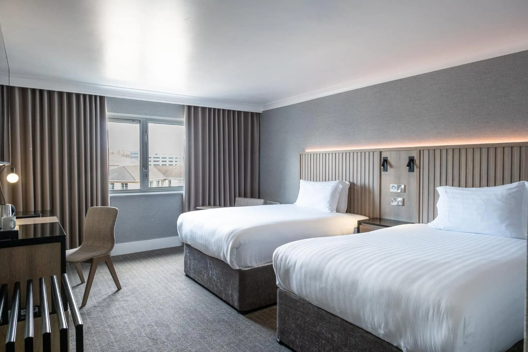 Photo of the whole room, Bed in Sandman Signature Sheffield Quays Hotel