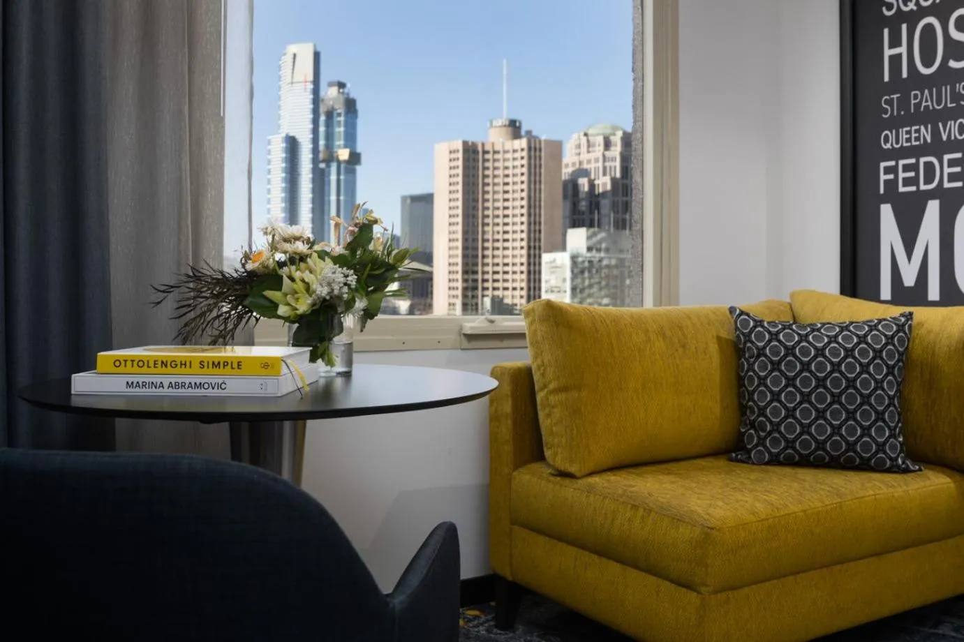 Living room in Pullman Melbourne City Centre