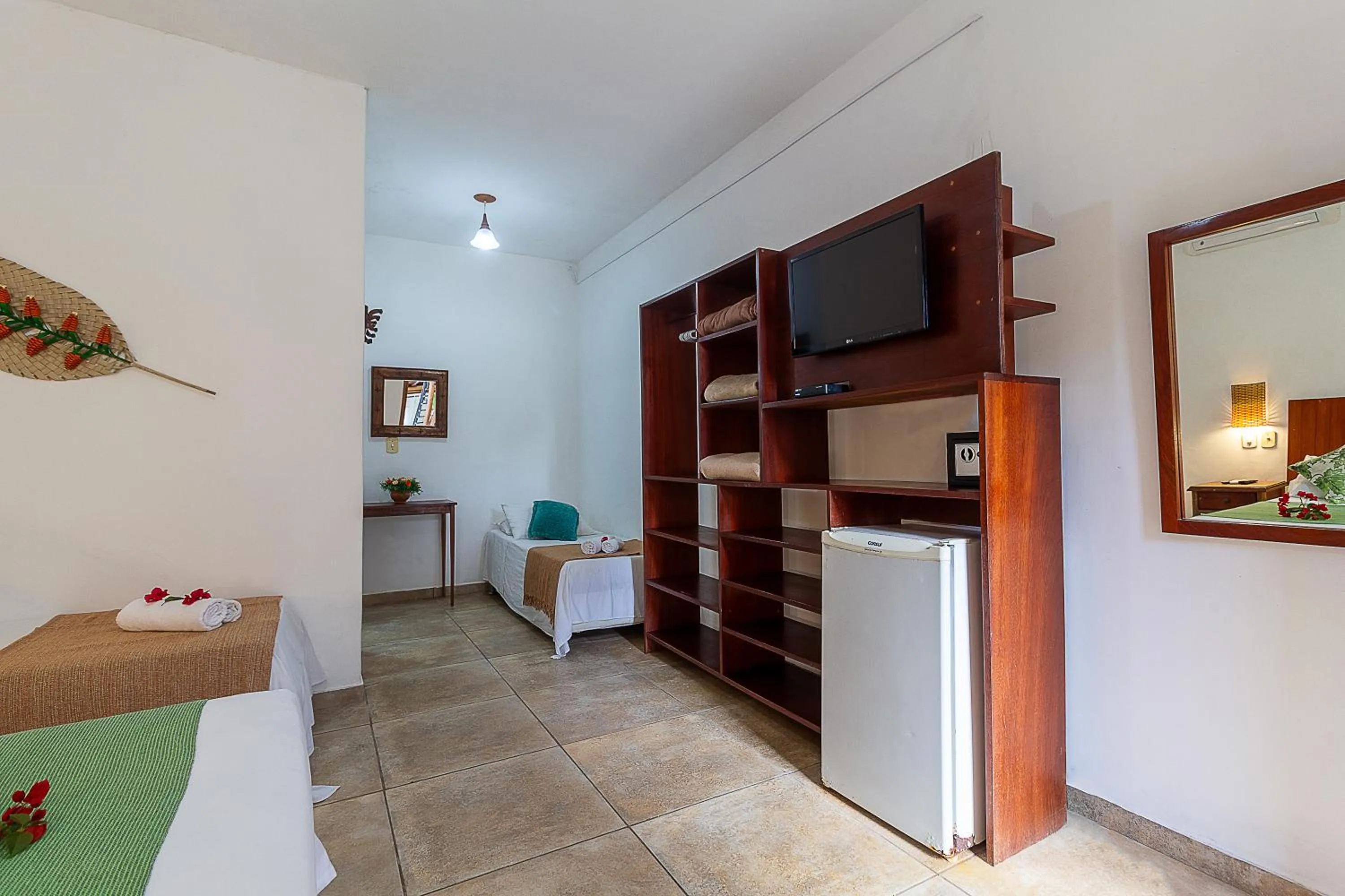 TV and multimedia, Bed in Pousada Pé na Estrada