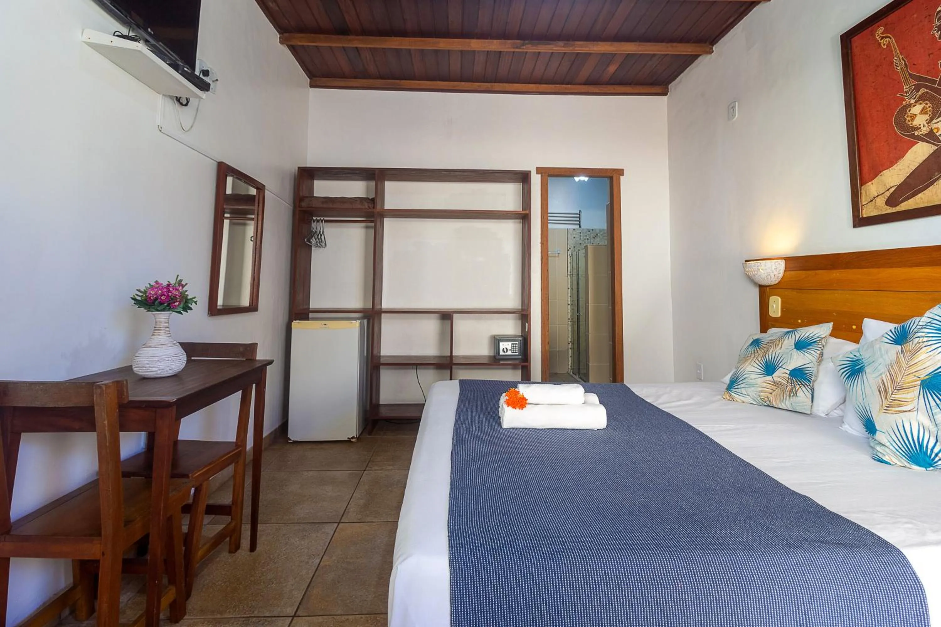 Bed in Pousada Pé na Estrada