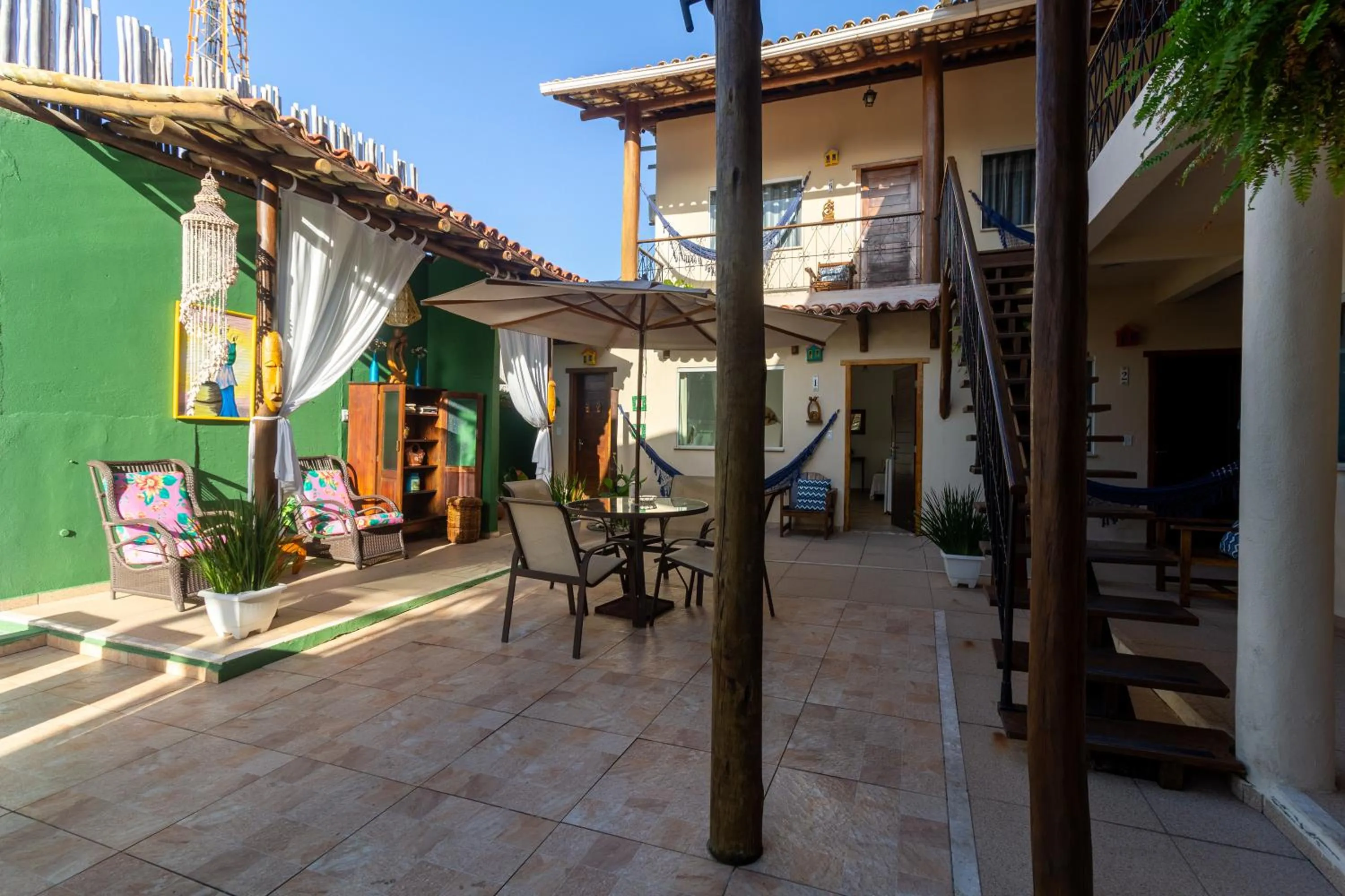 Patio in Pousada Pé na Estrada