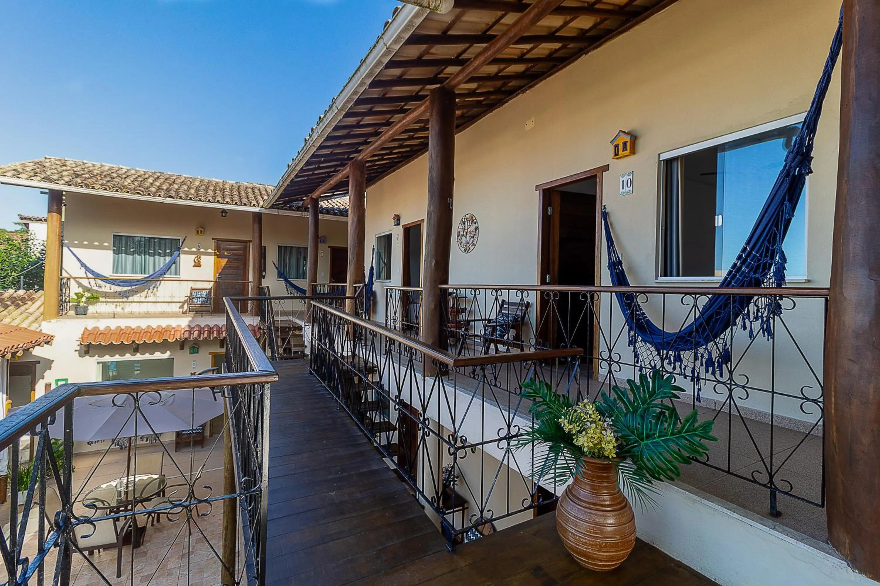 Patio in Pousada Pé na Estrada