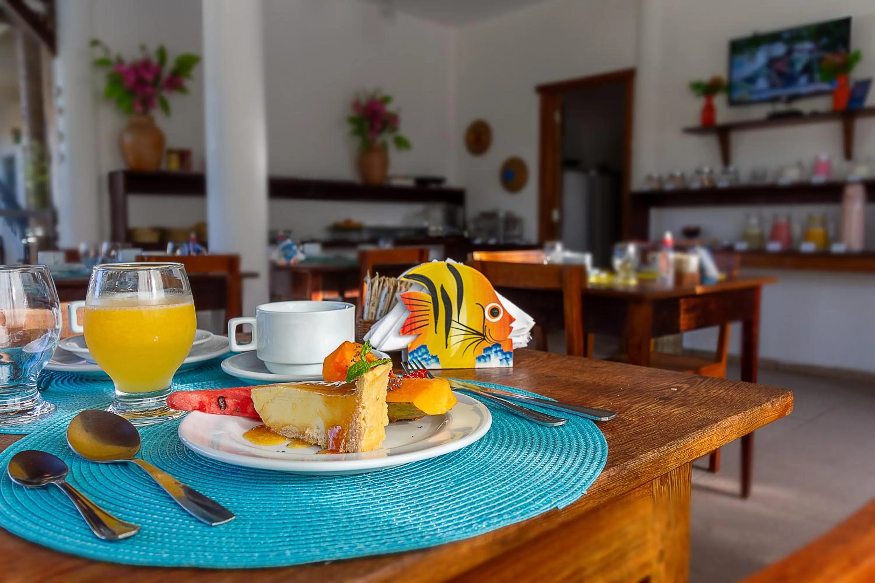 Food and drinks in Pousada Pé na Estrada