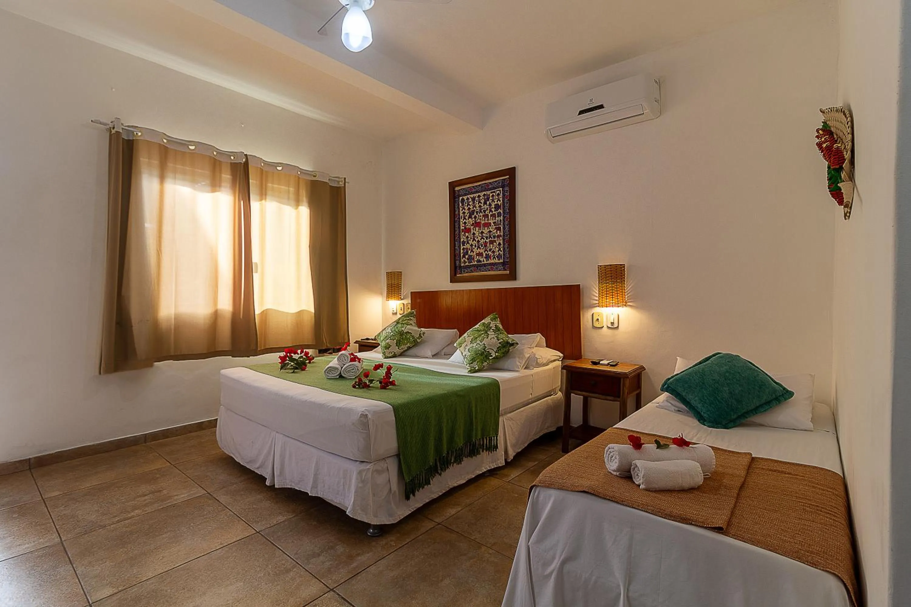 Bed in Pousada Pé na Estrada