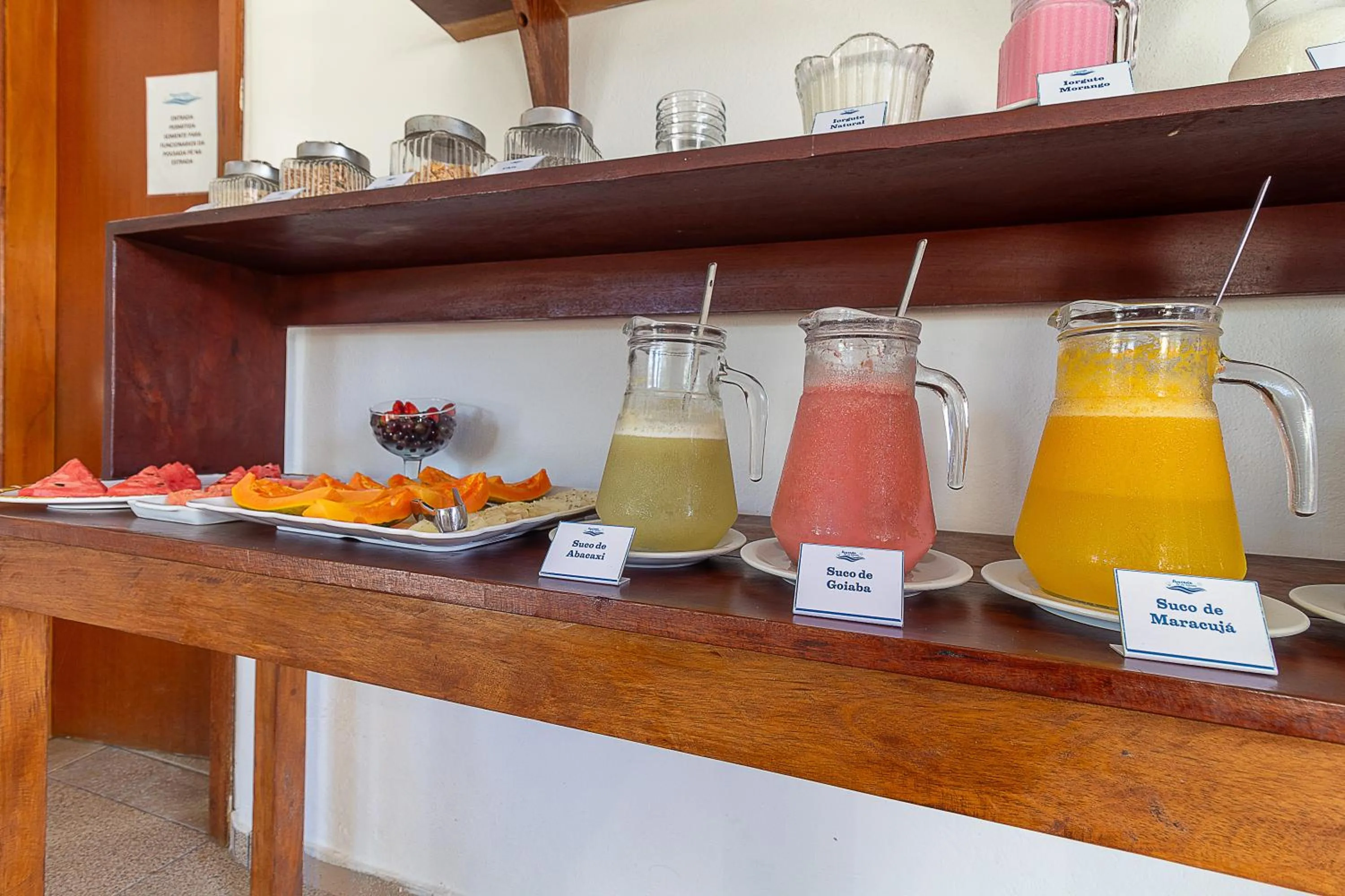 Food and drinks in Pousada Pé na Estrada