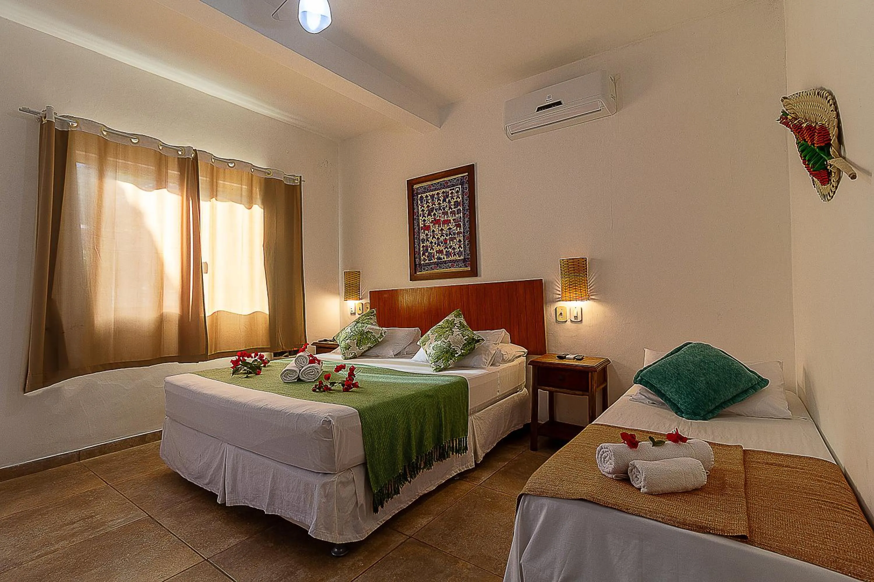 Bed in Pousada Pé na Estrada