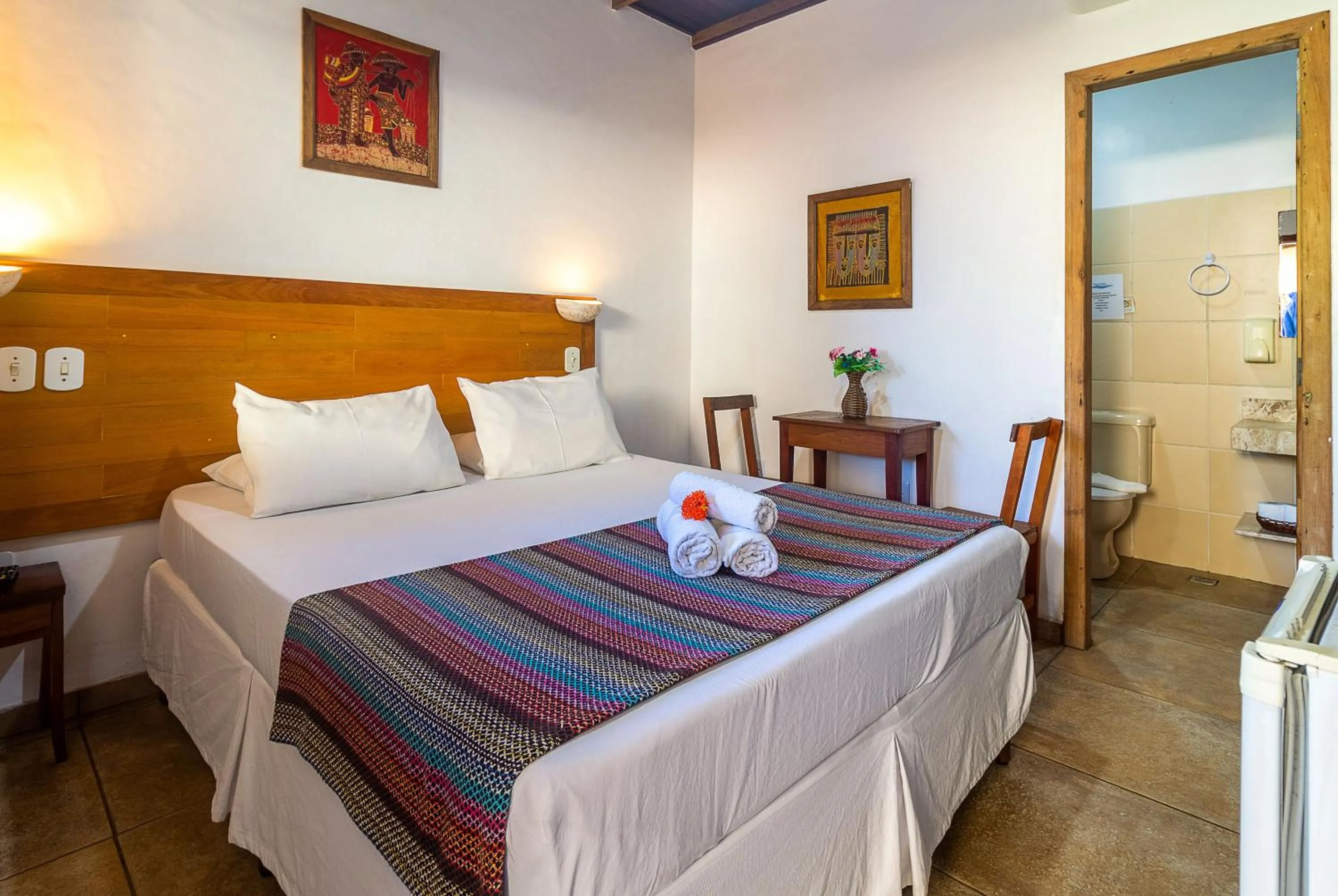 Bed in Pousada Pé na Estrada