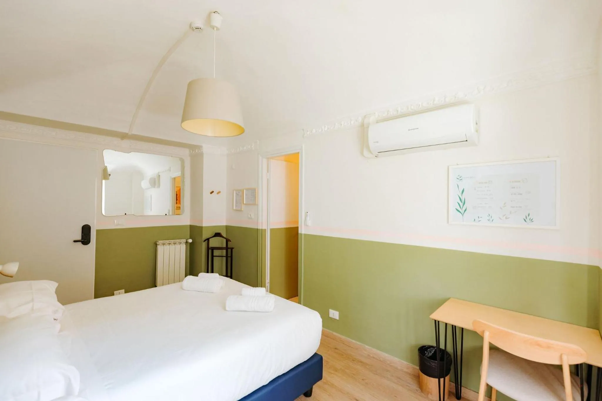 Bed in Tomato Urban Retreat