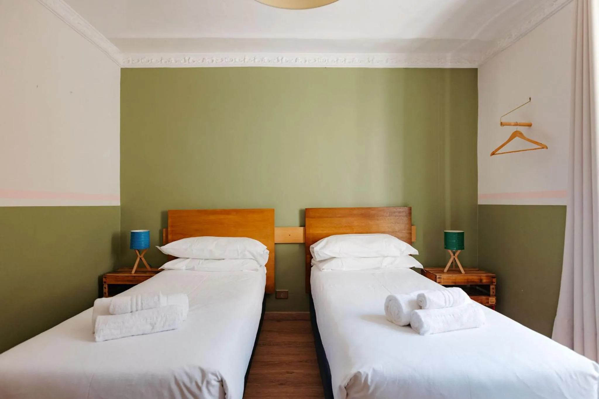 Bed in Tomato Urban Retreat