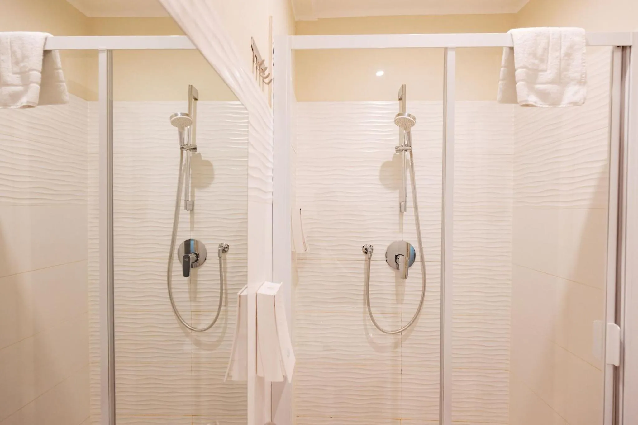 Shower in Tomato Urban Retreat