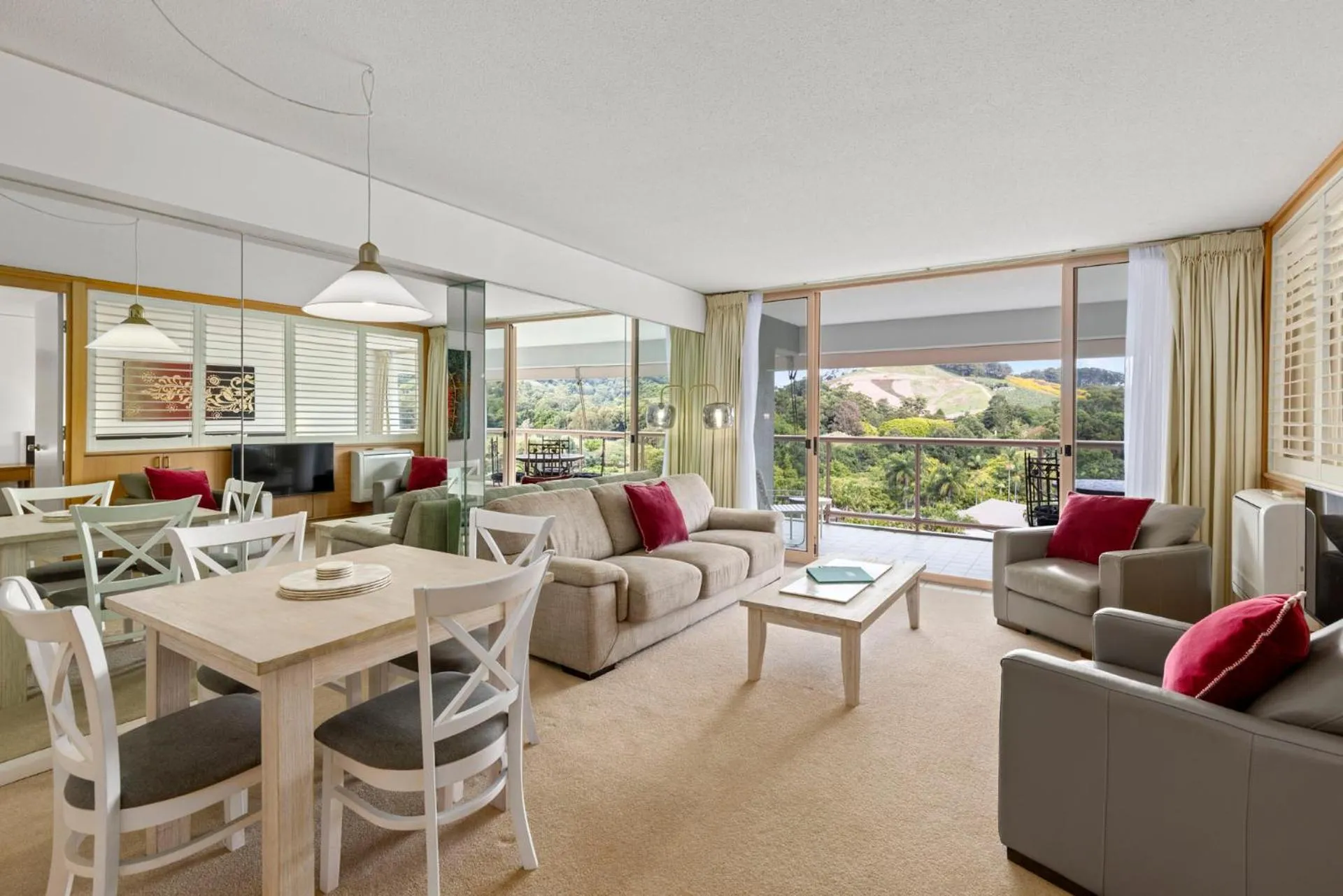 Living room in Pacific Bay Resort