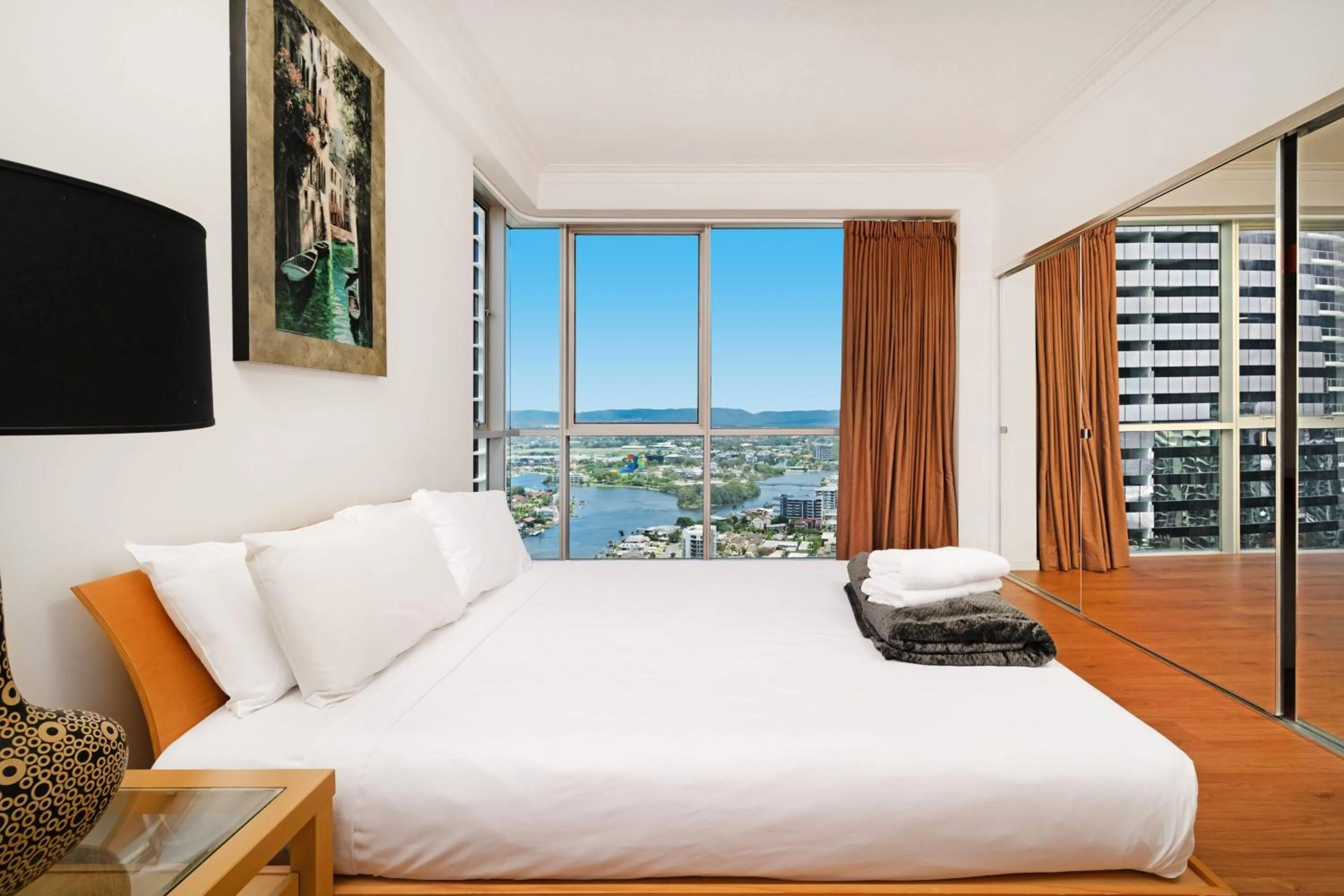 Bed in Mantra Towers of Chevron