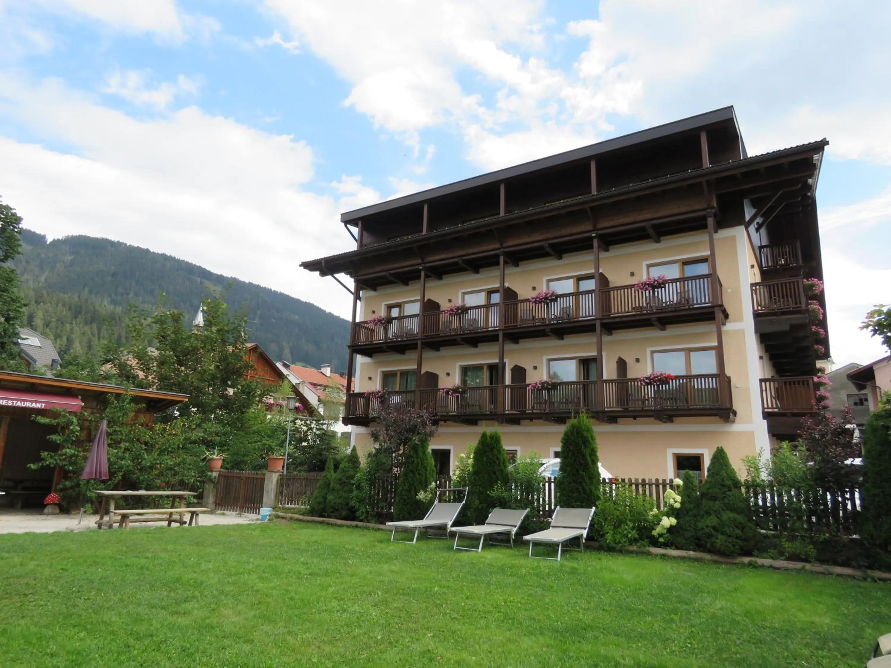 Garden view in Hotel Rose