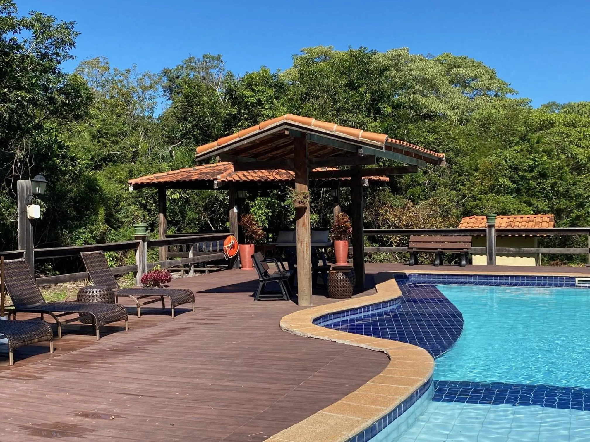 Pool view in Hotel Santa Esmeralda