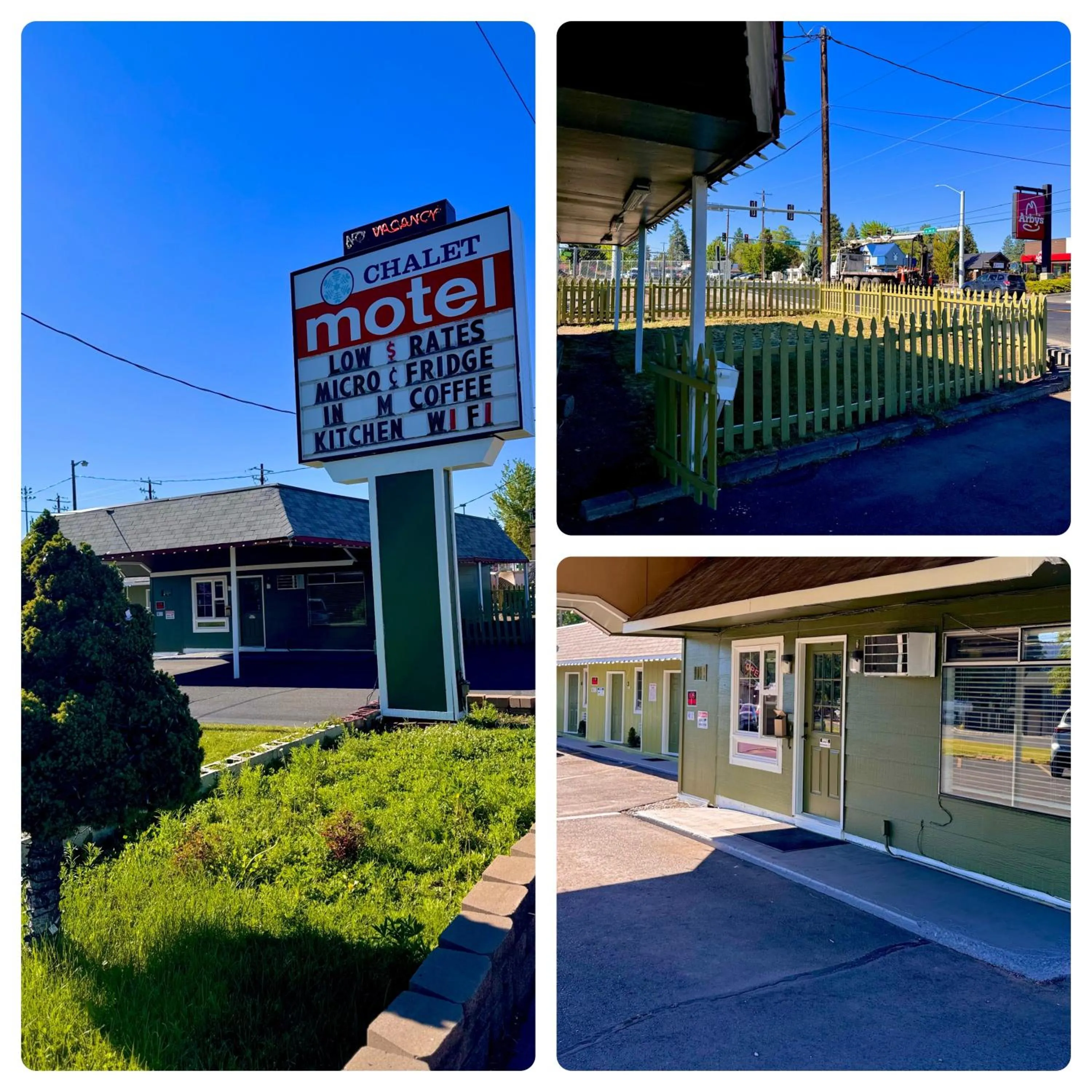 Property building in Chalet Motel - Affordable Stay in Central Bend