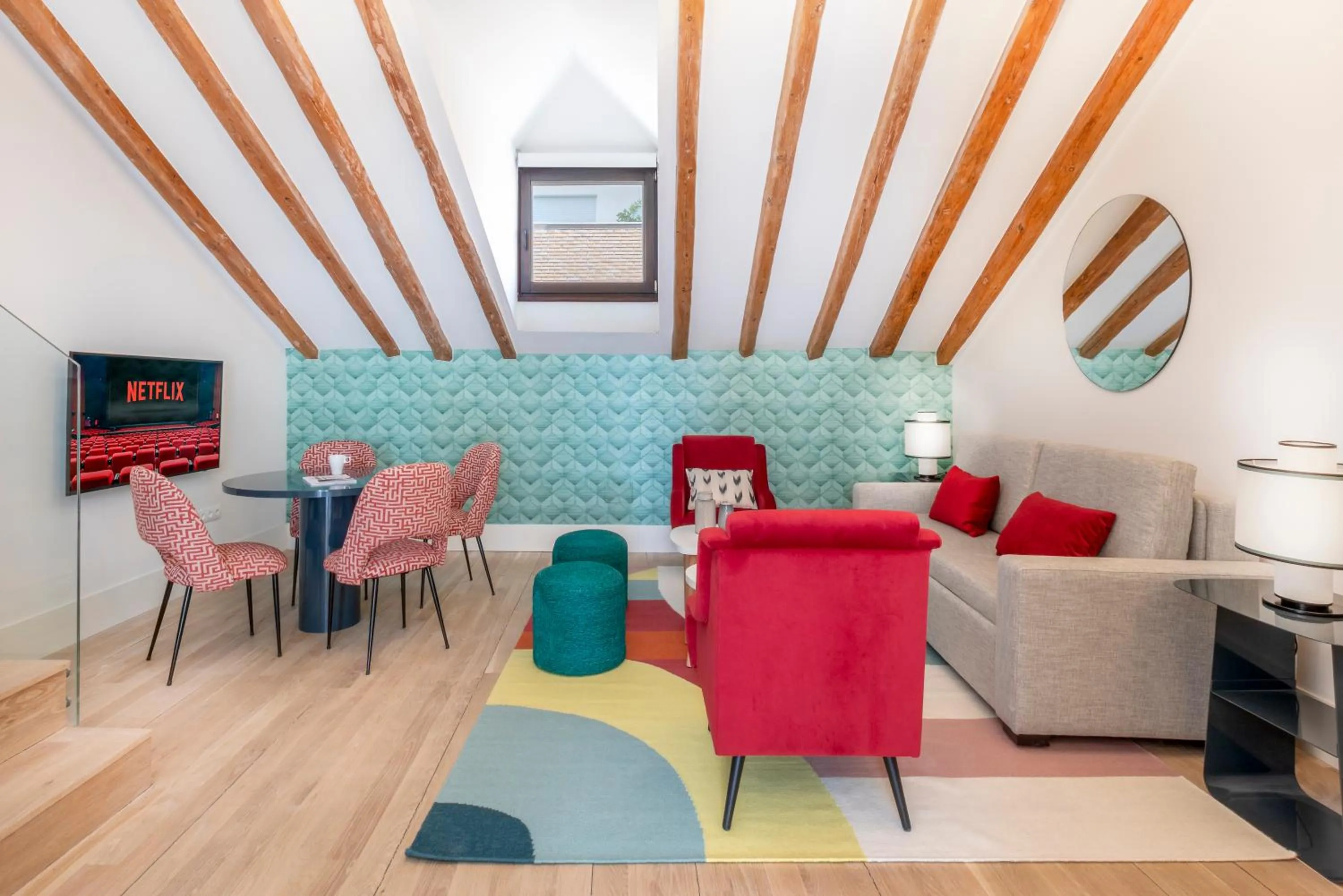 Living room in Slow Suites Chueca