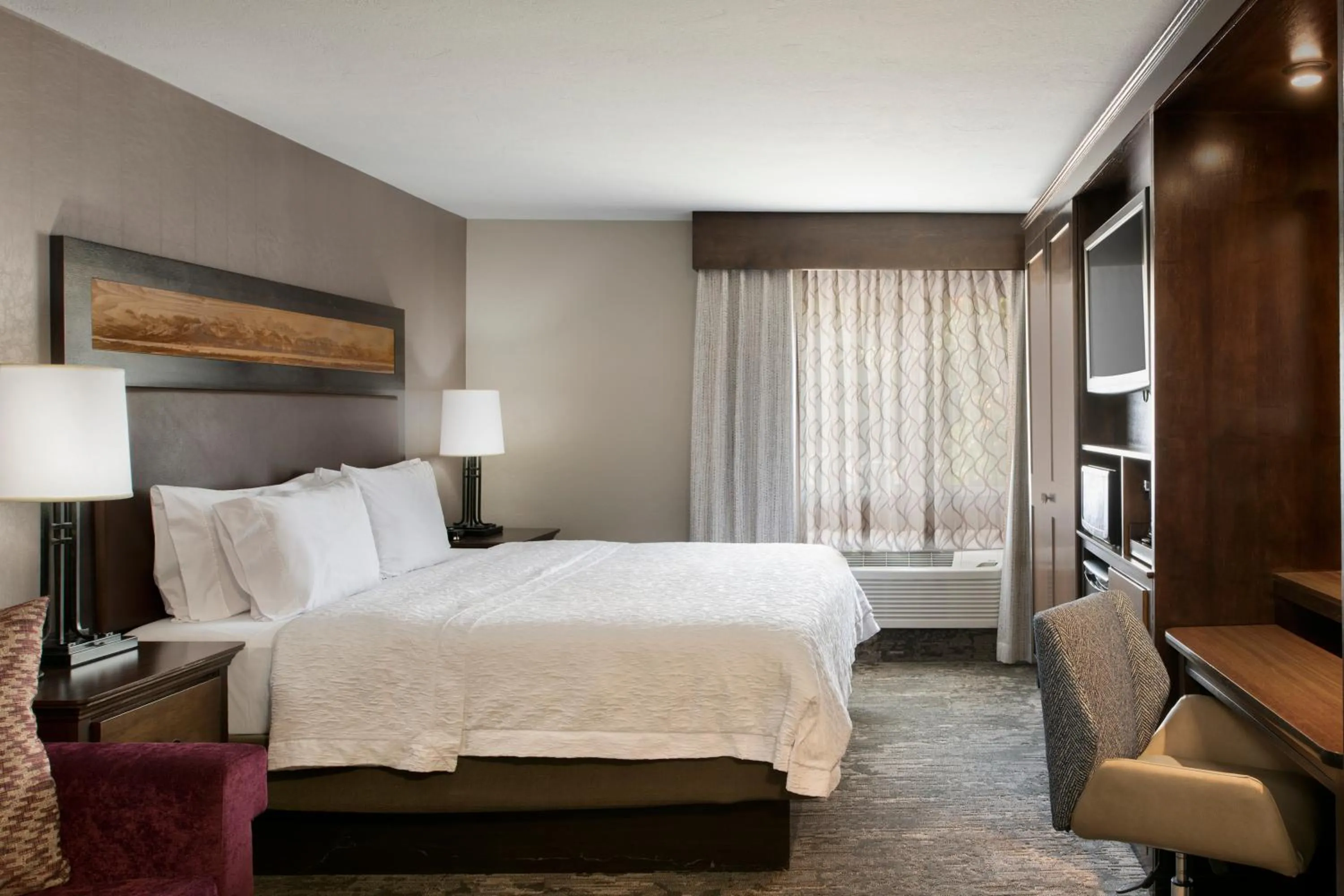 Bed in Hampton Inn Jackson Hole