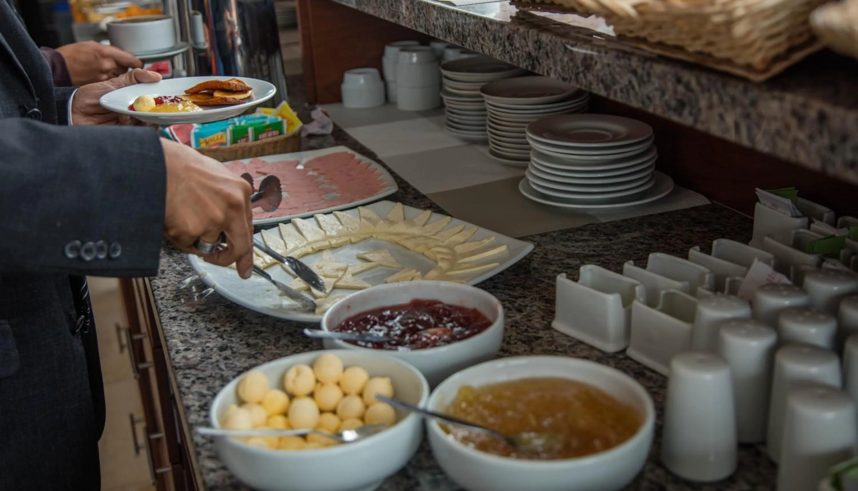 Buffet breakfast in Royal Inn Cusco Hotel