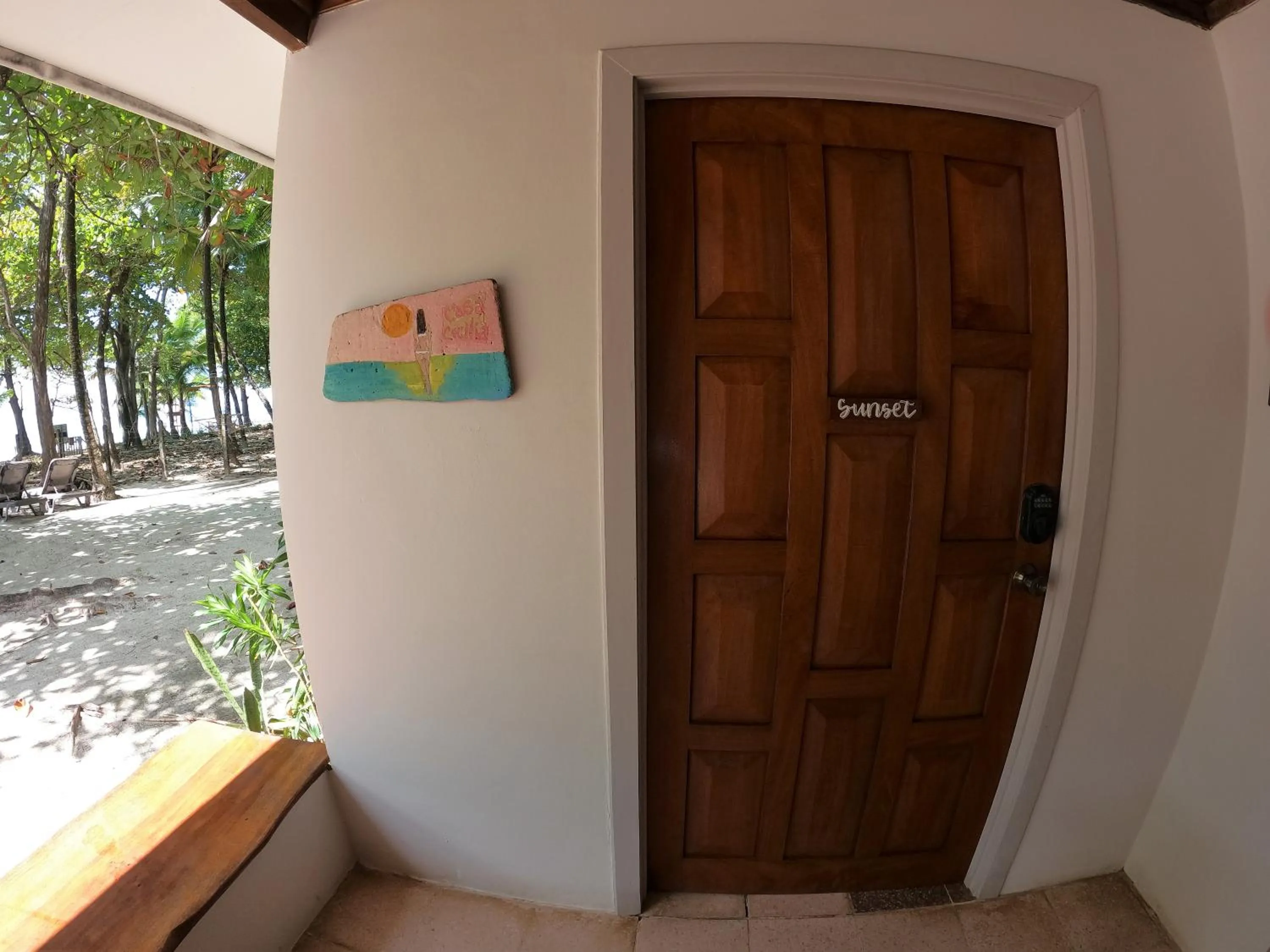 Facade/entrance in Casa Cecilia Beach Front