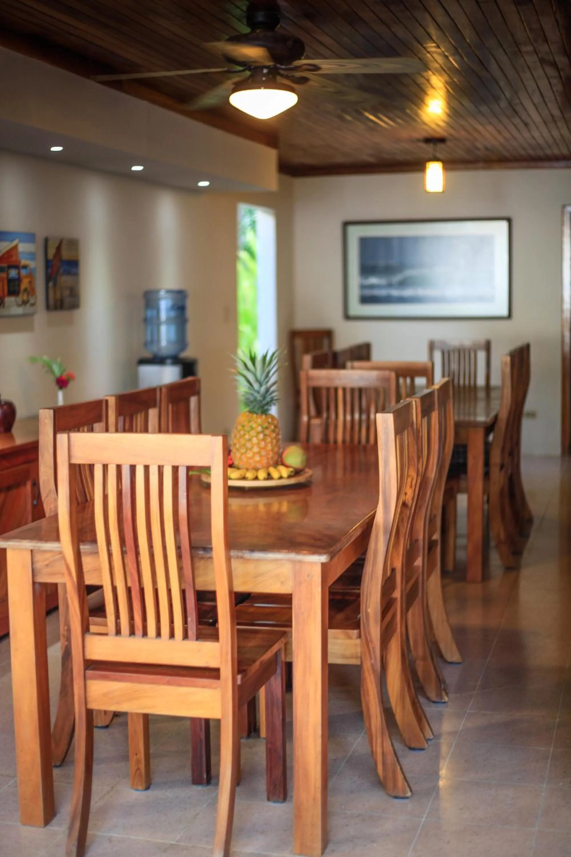 Dining area in Casa Cecilia Beach Front